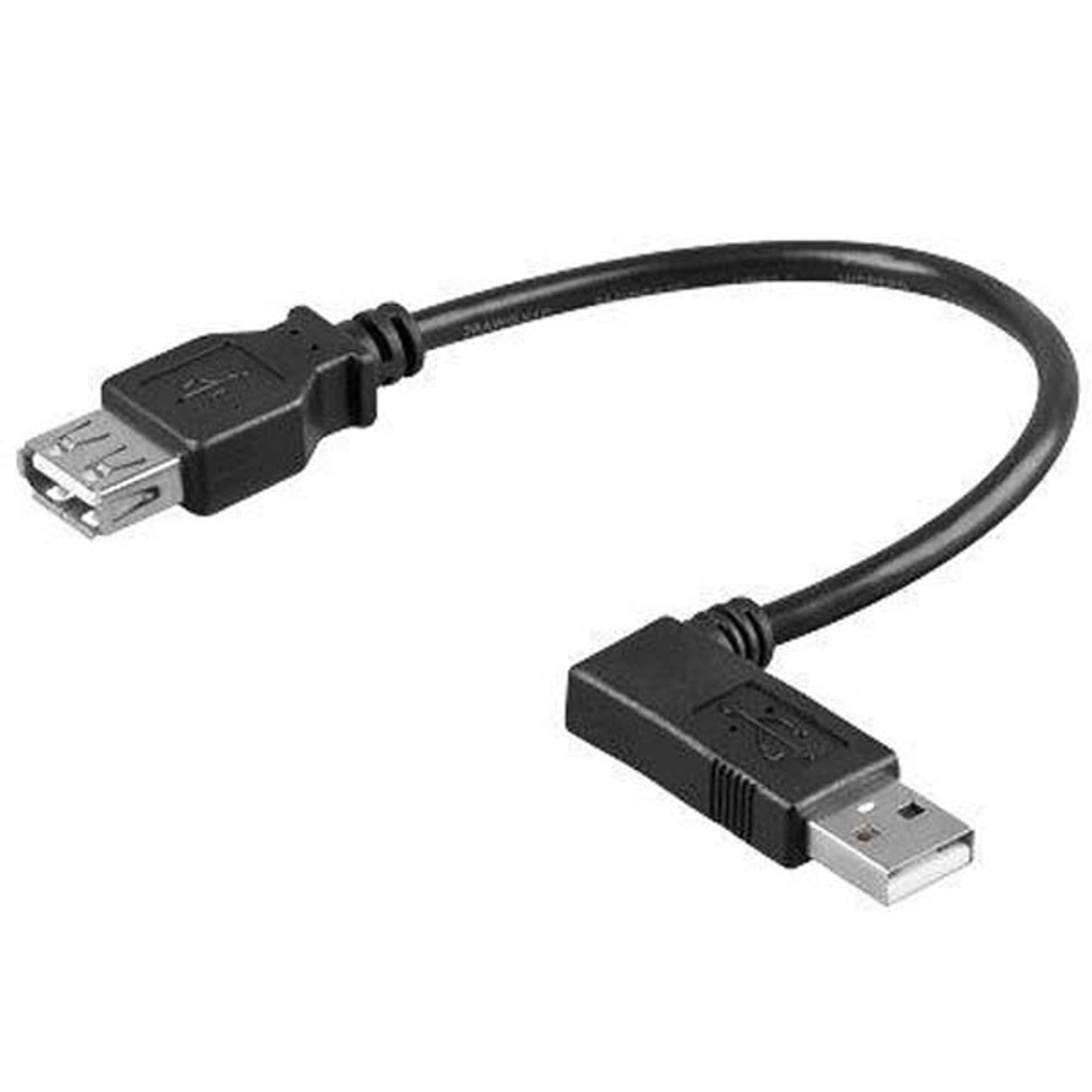 

Przedłużacz USB (2.), USB A M - USB A F, .1m, pod katem 90°, czarny, 2.0)/usb a m - usb a f/pod katem 90°/czarn