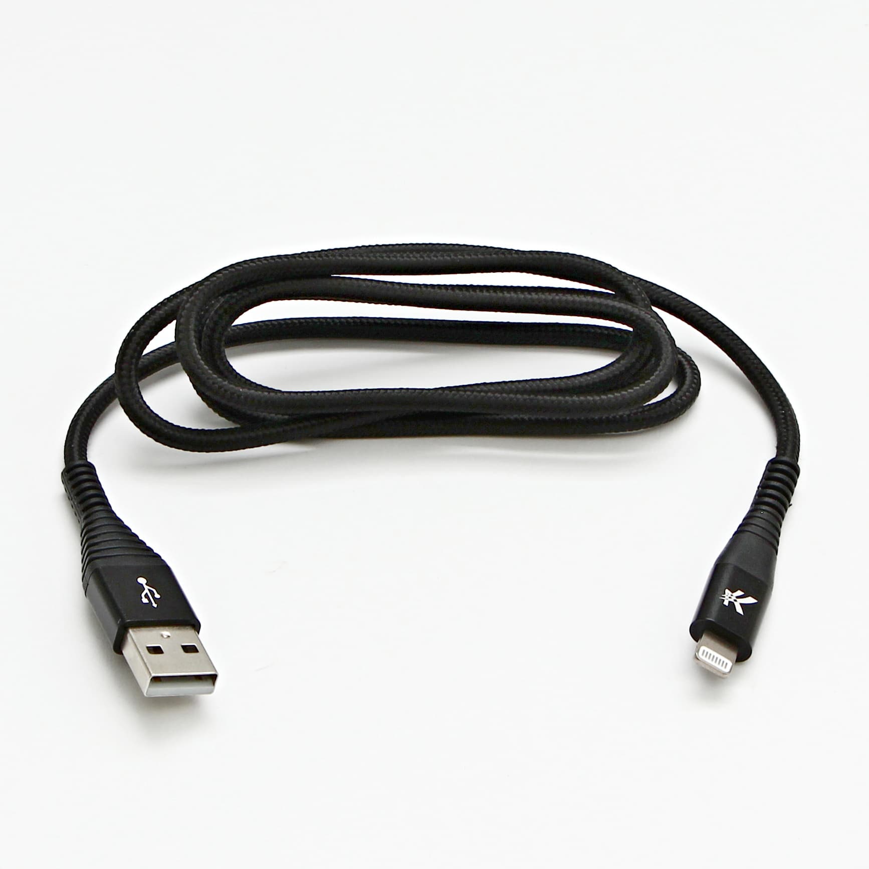 

Logo USB kabel (2.0), USB A M - Apple Lightning M, 1m, MFi certifikat, 5V/2,4A, czarny, box, oplot nylonowy, aluminiowa osłona złą, 2.0)/usb a m - apple lightning m/mfi certifikat/5v/2.4a/czarny/box/oplot nylonowy/aluminiowa osłona zł