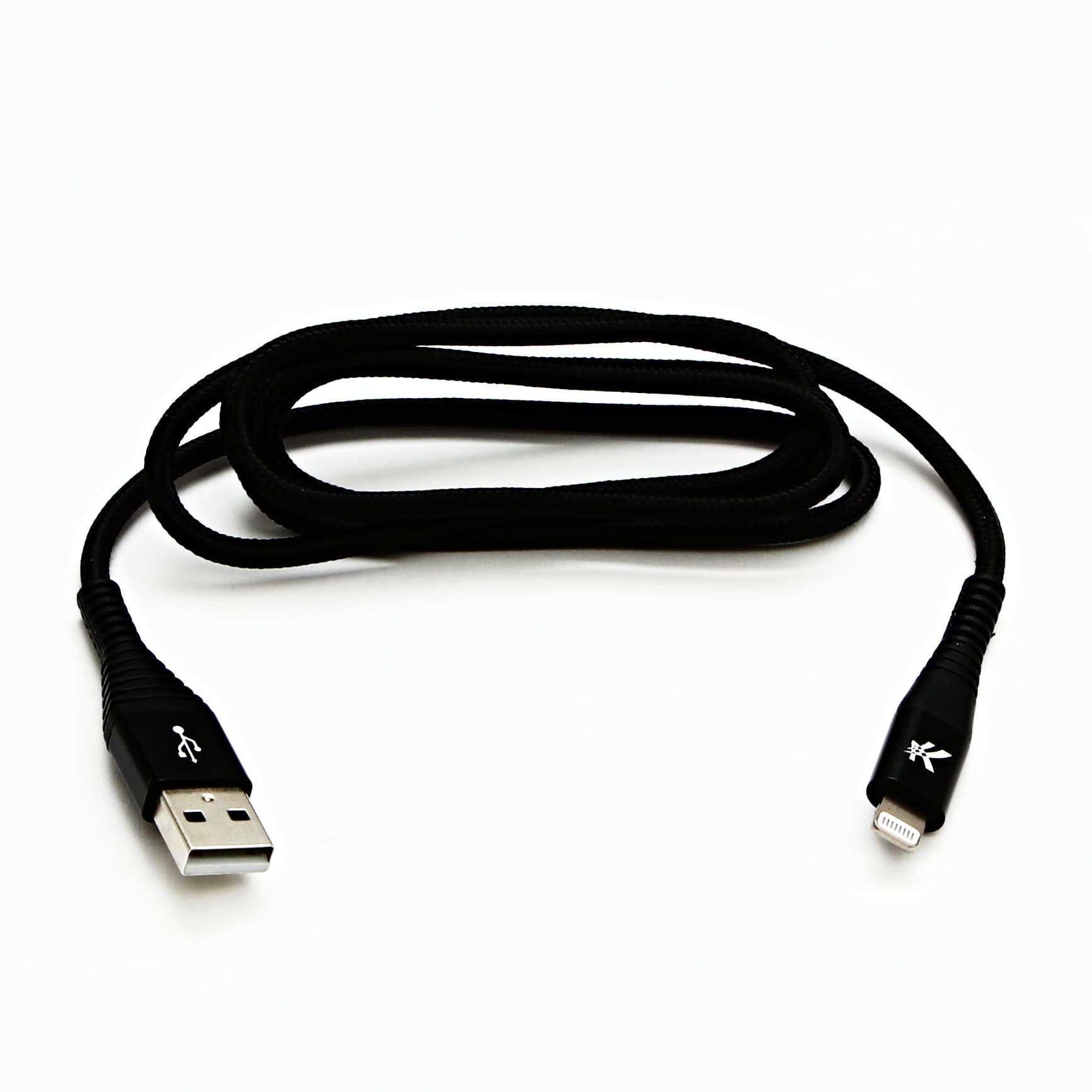 

Logo USB kabel (2.0), USB A M - Apple Lightning M, 2m, MFi certifikat, 5V/2,4A, czarny, box, oplot nylonowy, aluminiowa osłona złą, 2.0)/usb a m - apple lightning m/mfi certifikat/5v/2.4a/czarny/box/oplot nylonowy/aluminiowa osłona zł