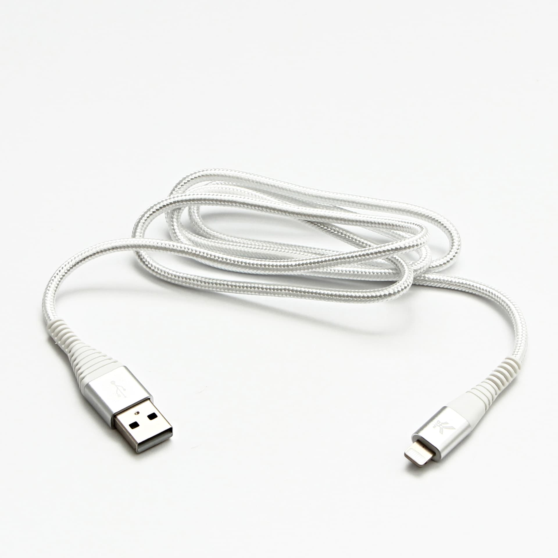 

Logo USB kabel (2.0), USB A M - Apple Lightning M, 2m, MFi certifikat, 5V/2,4A, biały, box, oplot nylonowy, aluminiowa osłona złąc, 2.0)/usb a m - apple lightning m/mfi certifikat/5v/2.4a/biały/box/oplot nylonowy/aluminiowa osłona złą