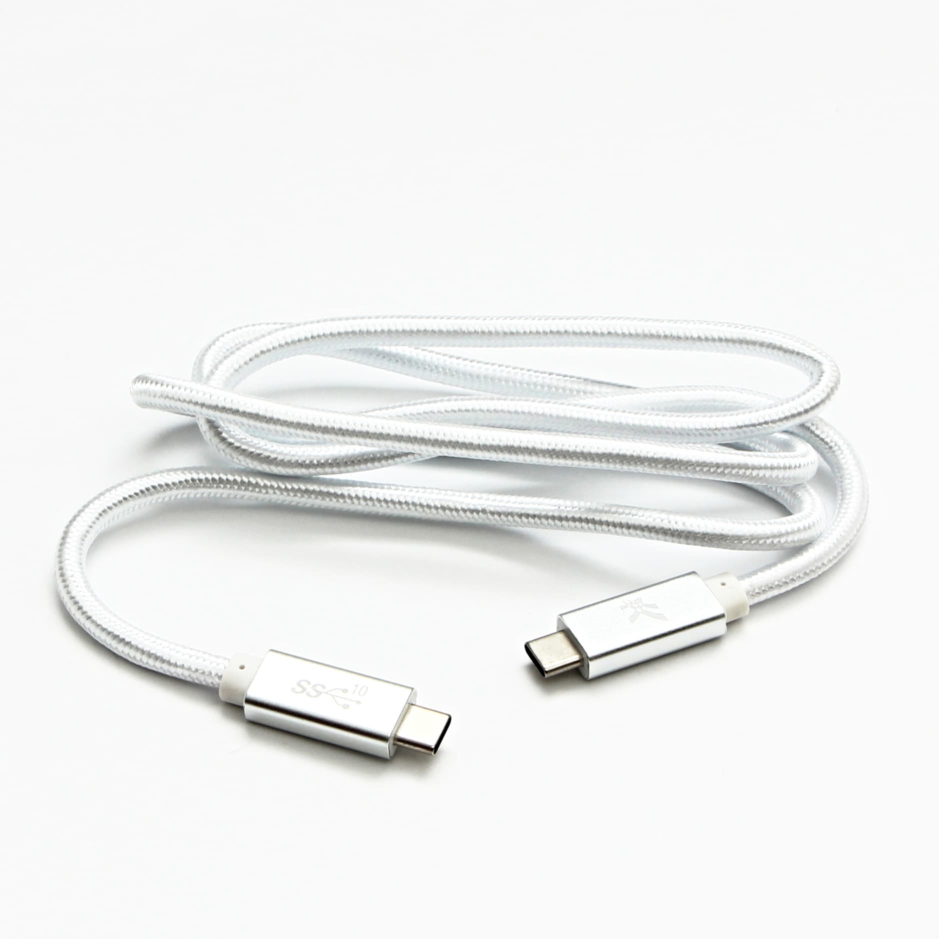 

Logo USB kabel (3.2 gen 2), USB C (M) - USB C (M), 1m, Power Delivery 100W, 10 Gb/s, 20V/5A, biały, box, oplot nylonowy, aluminiow, M)/power delivery 100w/10 gb/s/20v/5a/biały/box/oplot nylonowy/aluminio