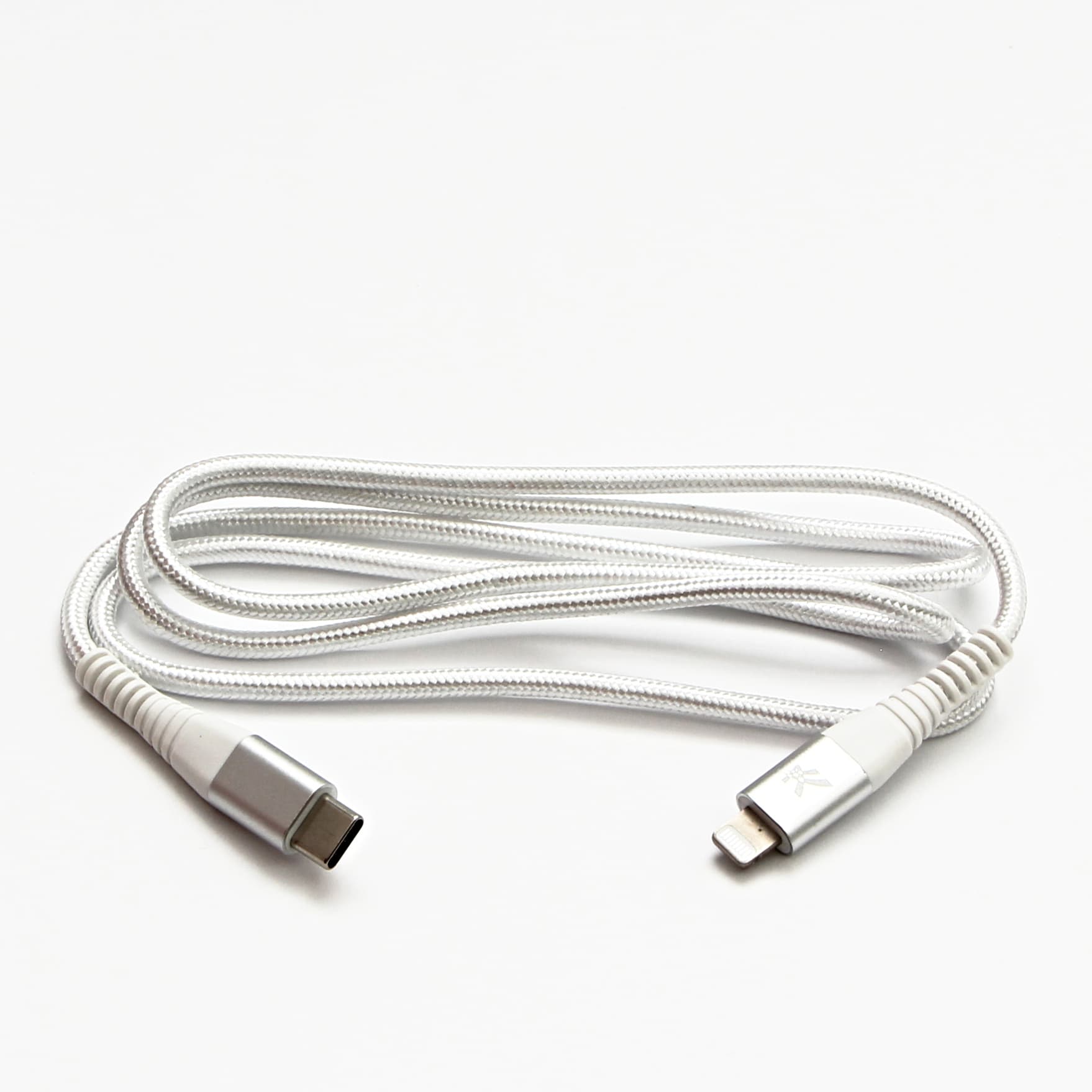 

Logo USB kabel (2.0), USB C (M) - Apple Lightning M, 1m, MFi certifikat, 5V/3A, biały, box, oplot nylonowy, aluminiowa osłona złąc, M) - apple lightning m/mfi certifikat/5v/3a/biały/box/oplot nylonowy/aluminiowa osłona złą