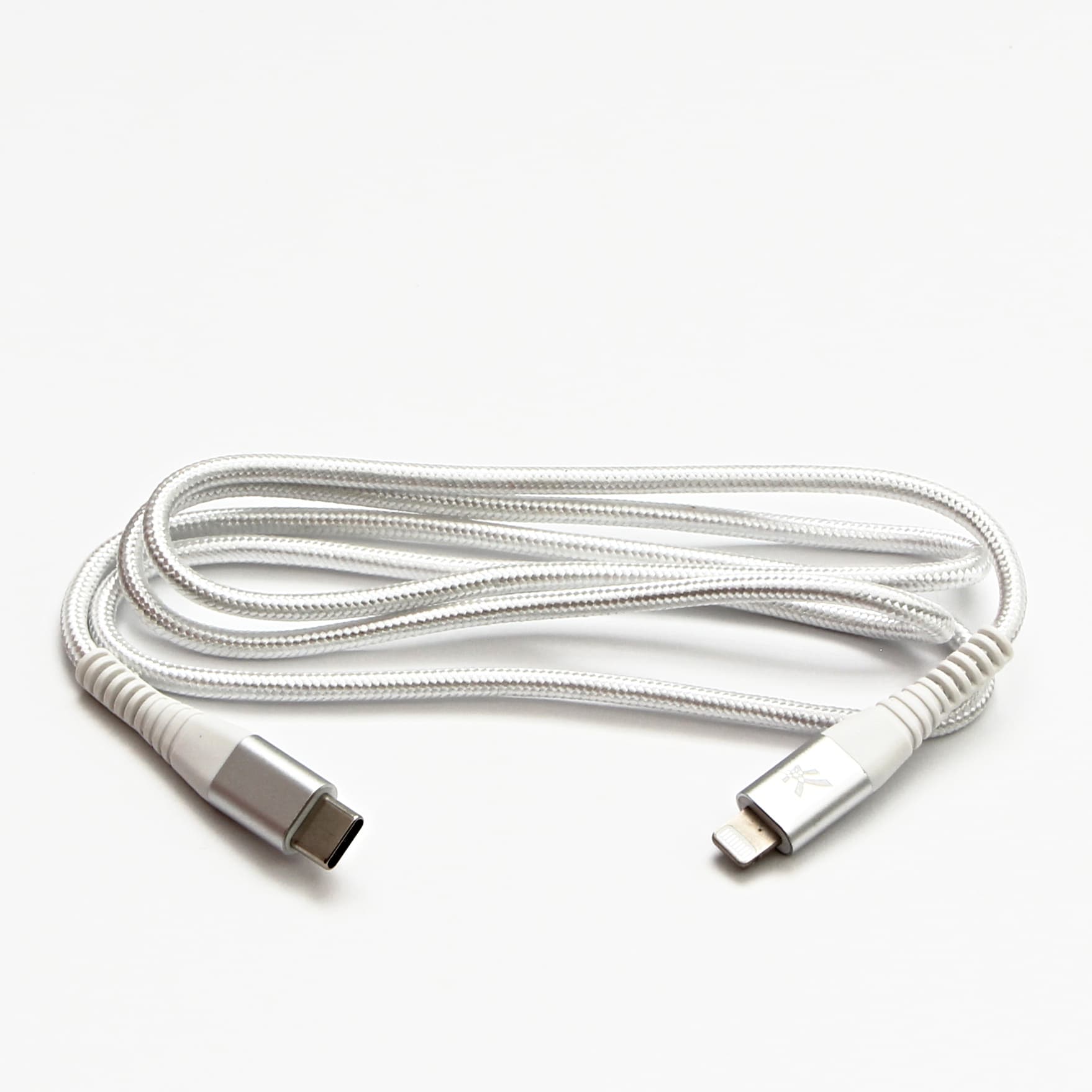 

Logo USB kabel (2.0), USB C (M) - Apple Lightning M, 2m, MFi certifikat, 5V/3A, biały, box, oplot nylonowy, aluminiowa osłona złąc, M) - apple lightning m/mfi certifikat/5v/3a/biały/box/oplot nylonowy/aluminiowa osłona złą