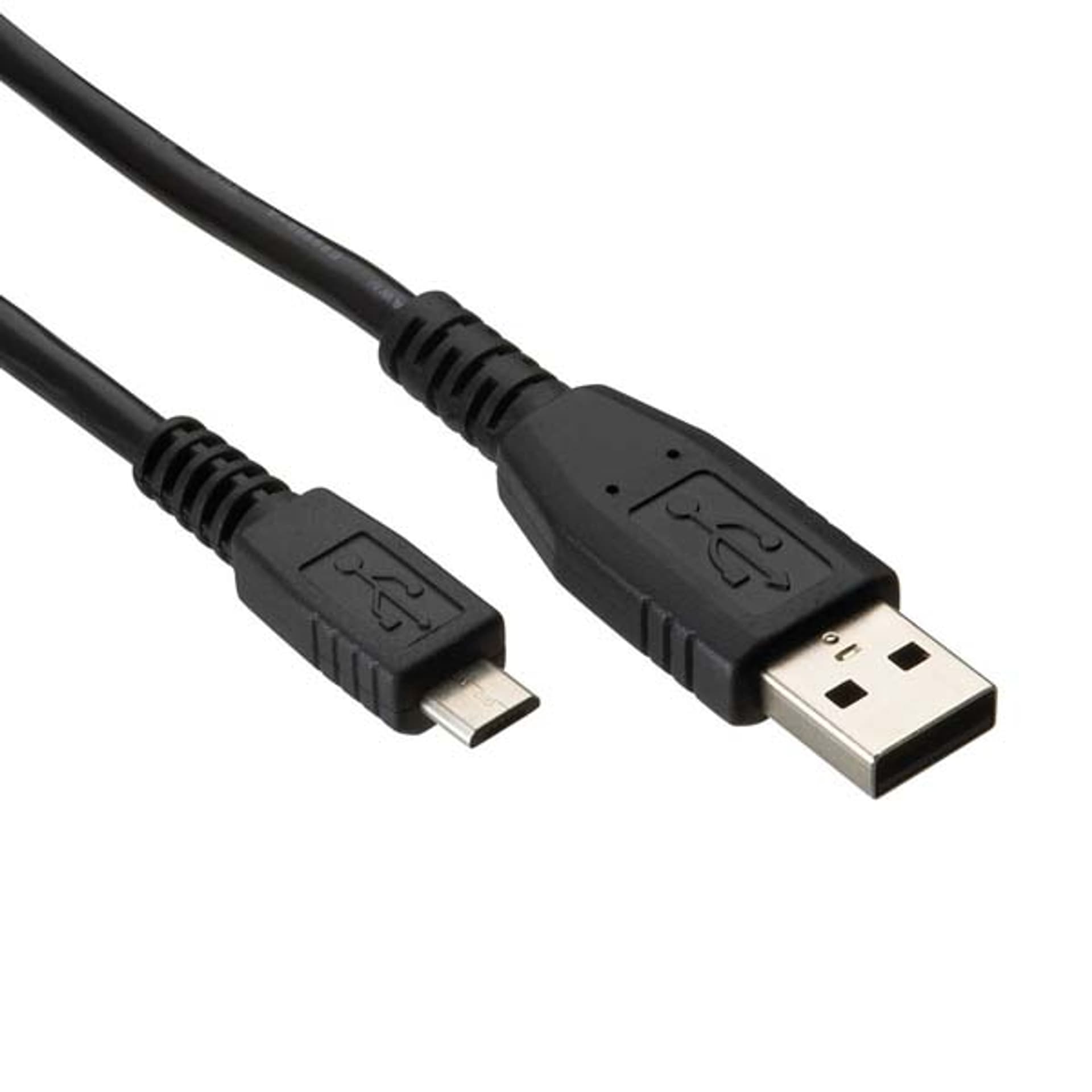 

USB kabel (2.0), USB A M - microUSB (M), .8m, czarny, M)/czarn