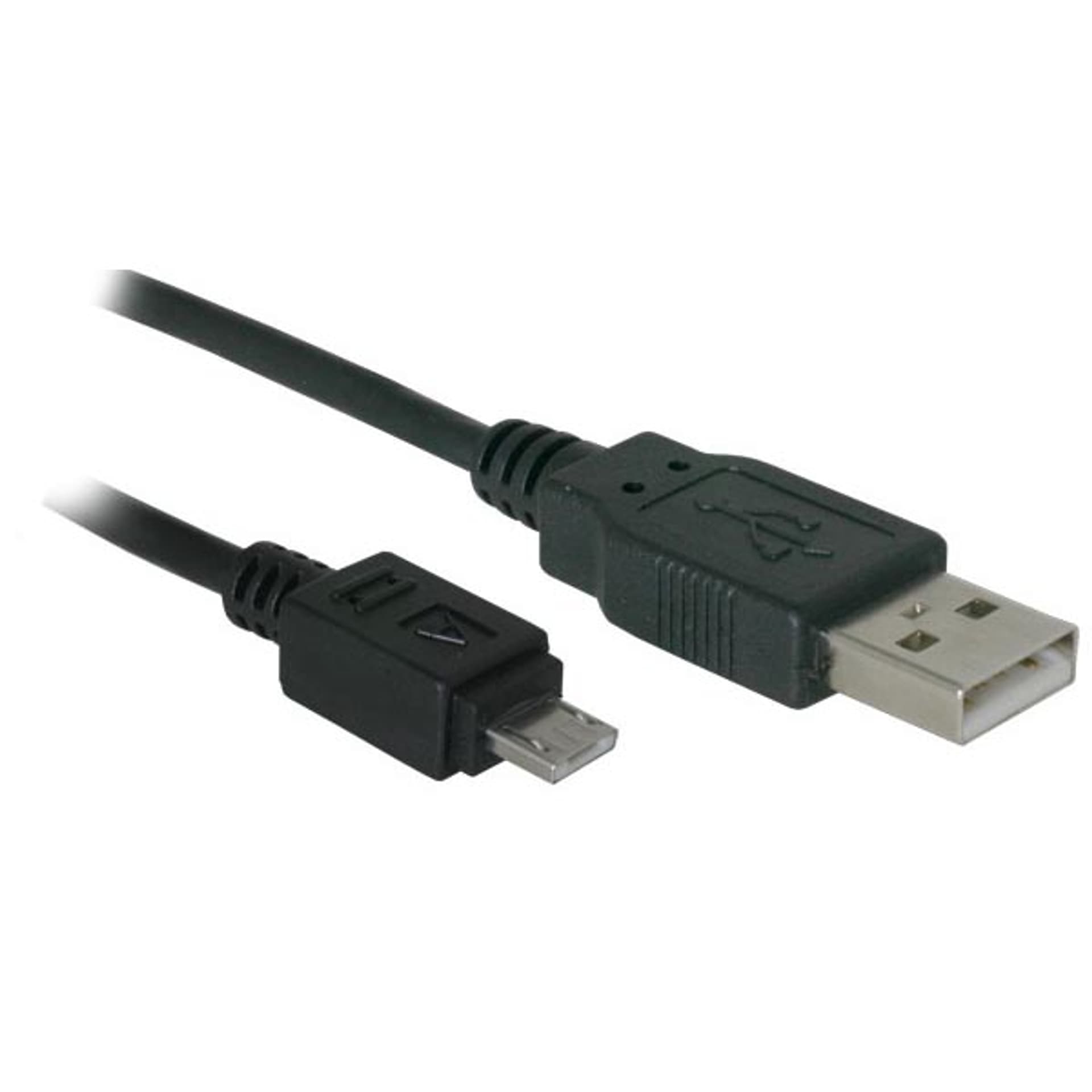 

Logo USB kabel (2.0), USB A M - microUSB (M), .8m, czarny, blistr, M)/czarny/blist