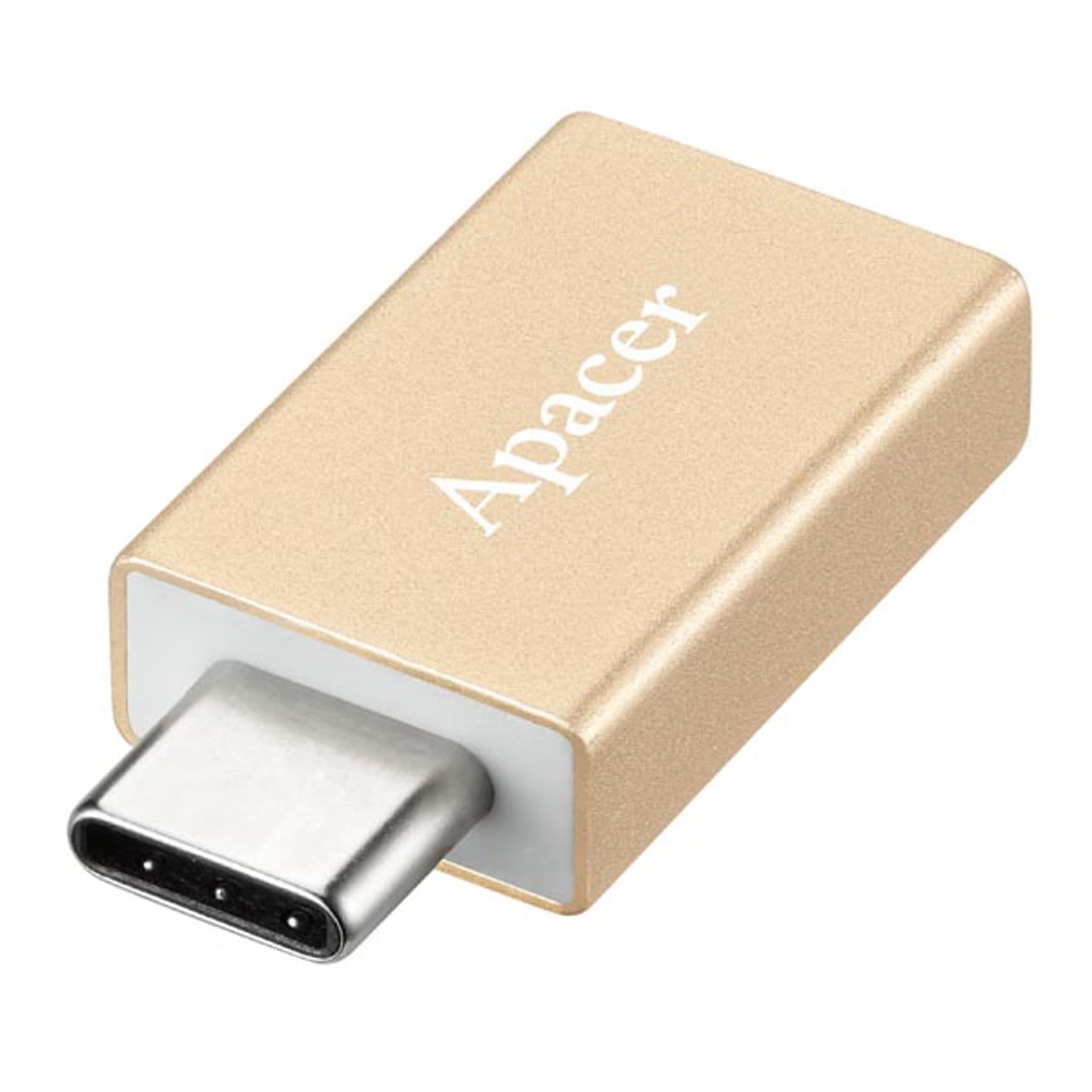 

USB redukcja, (3.1), USB C (M) - USB A F, złota, Apacer USB 3.1 Gen. 1, do 5Gbps, M) - usb a f/złota/apacer usb 3.1 gen. 1/do 5gbp