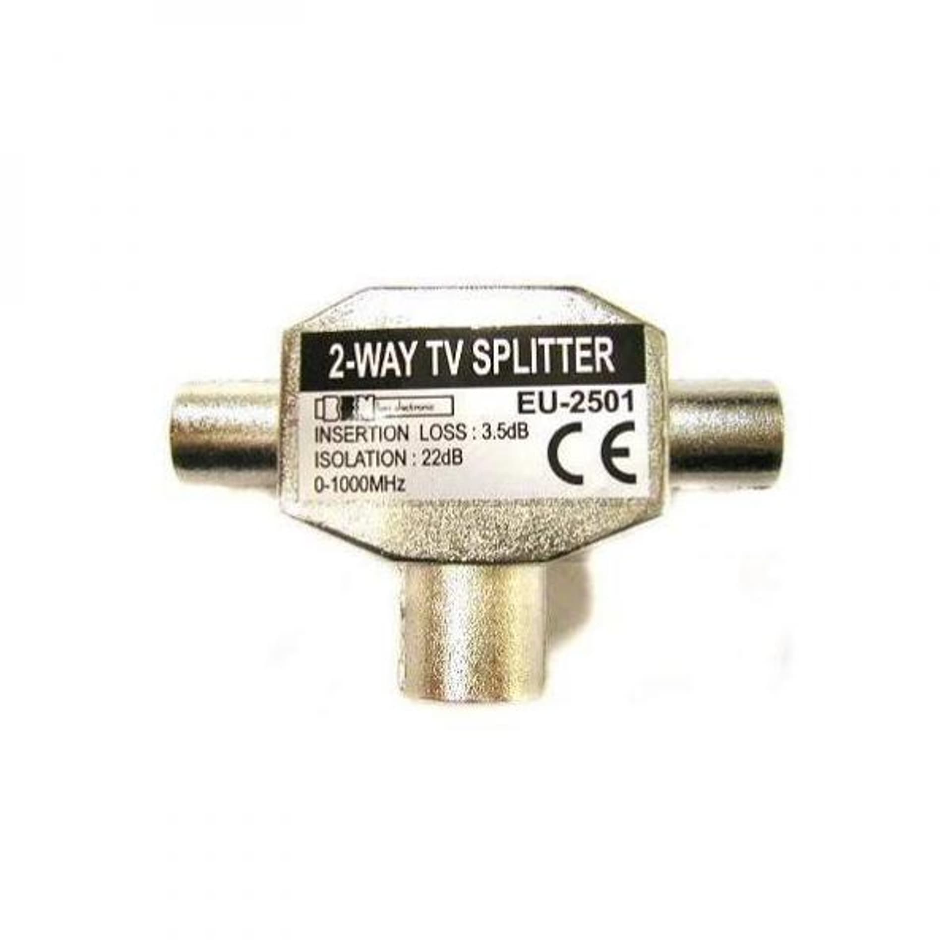 

Antena rozgałęźnik, na 2 TV, Coax (9,5mm) F - 2x Coax (9.5mm) M, srebrna, metalowy, 9.5mm) m/srebrna/metalow