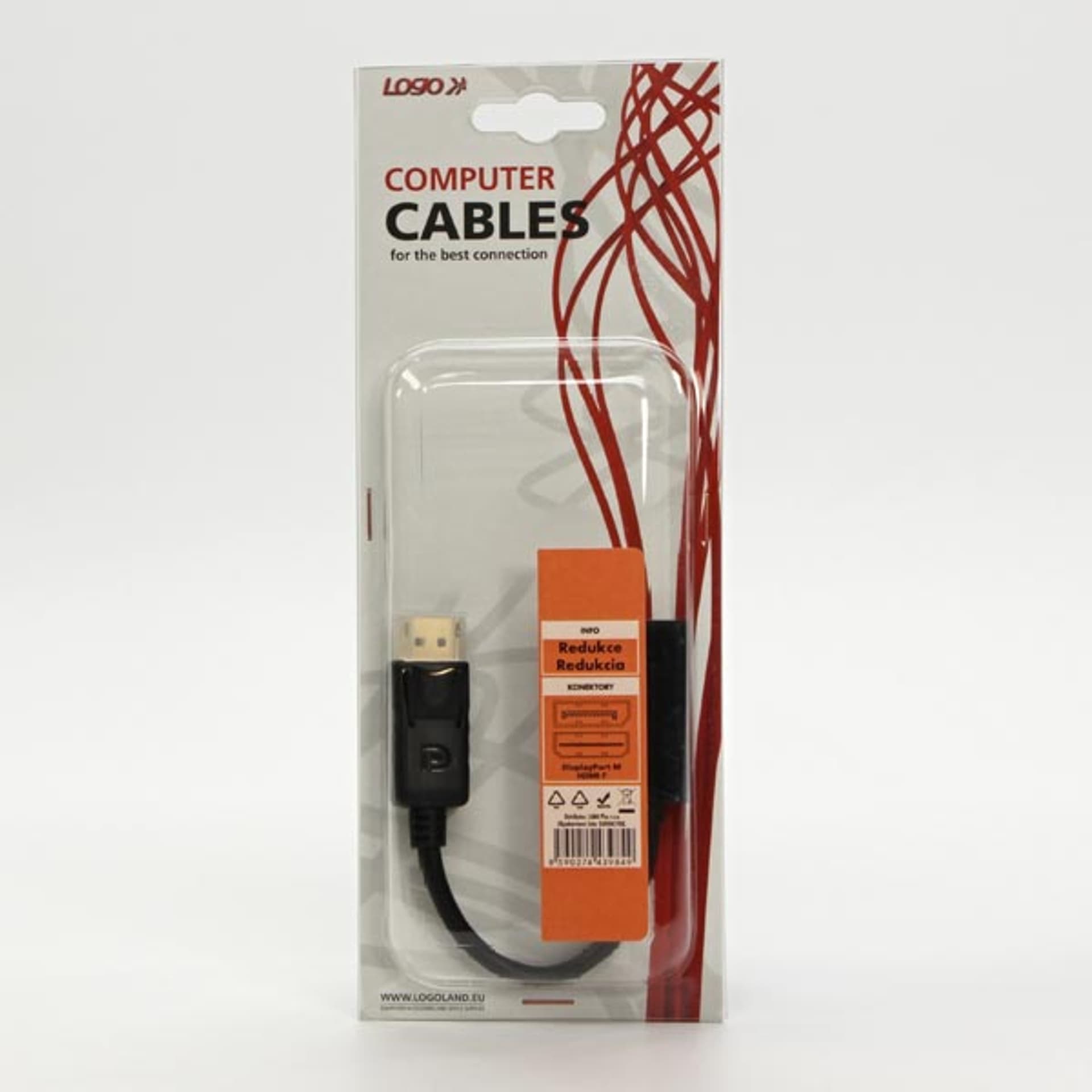 

Video redukcja, DisplayPort M - HDMI F, HDMI 1.3 - Standard, czarna, Logo blistr