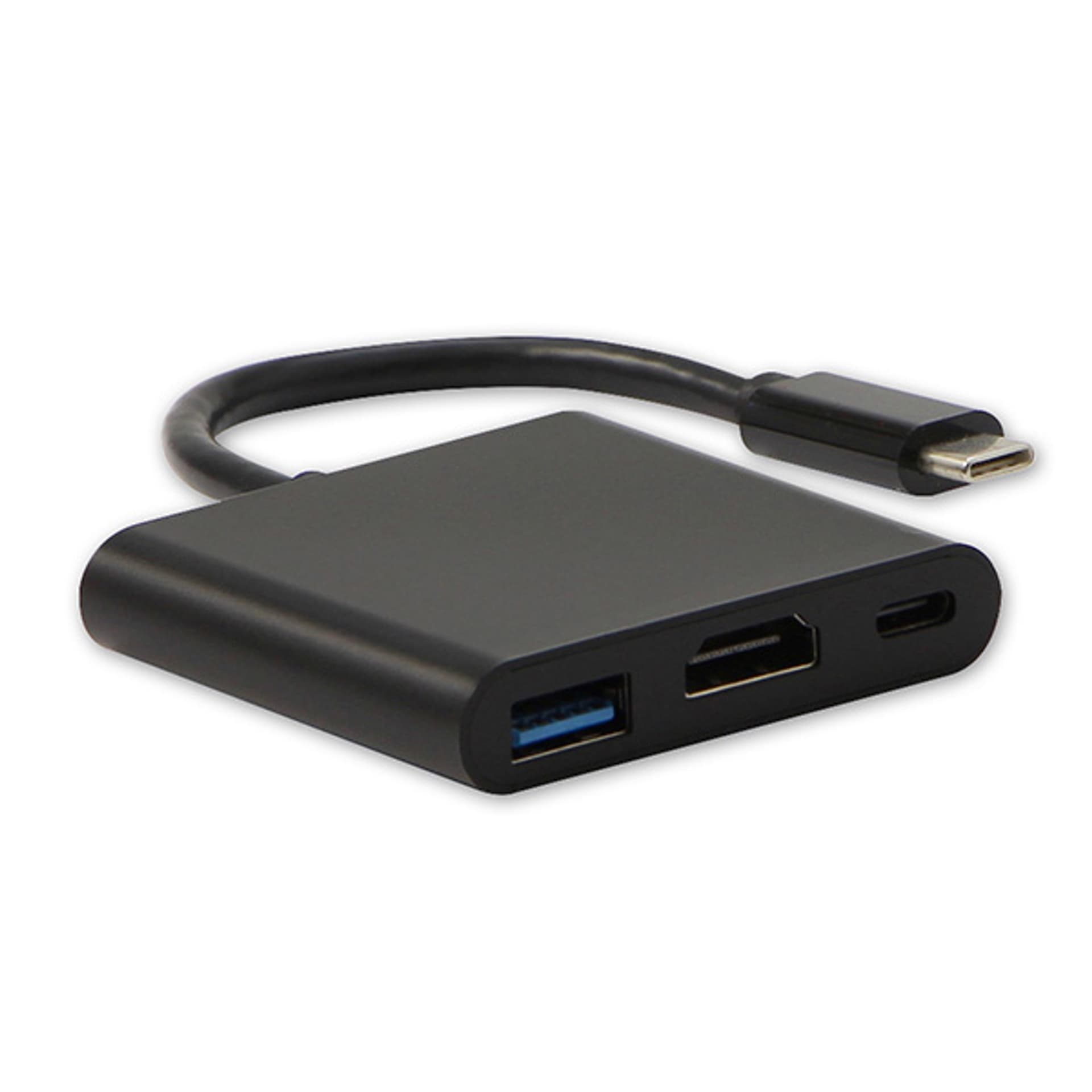 

USB/Video Adapter + HUB, DP Alt Mode, USB C (M) - HDMI F + USB C F (PD) + USB A F, czarny, All New box 4K2K@30Hz, USB Power Deliv, Pd) + usb a f/czarny/all new box 4k2k@30hz/usb power deli