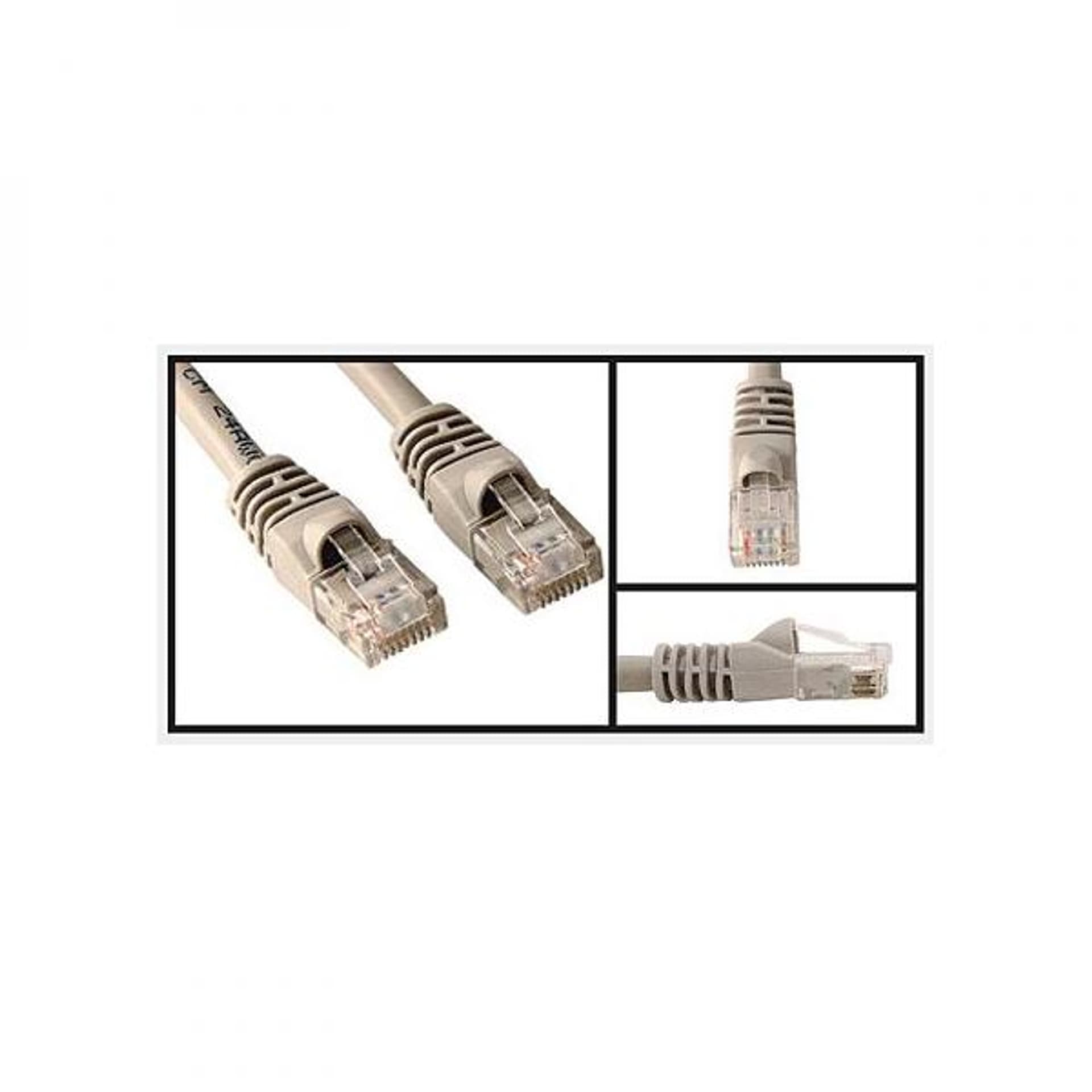 

Przewód LAN UTP patchcord, Cat.5e, RJ45 M - RJ45 M, 1 m, nieekranowany, szary, economy