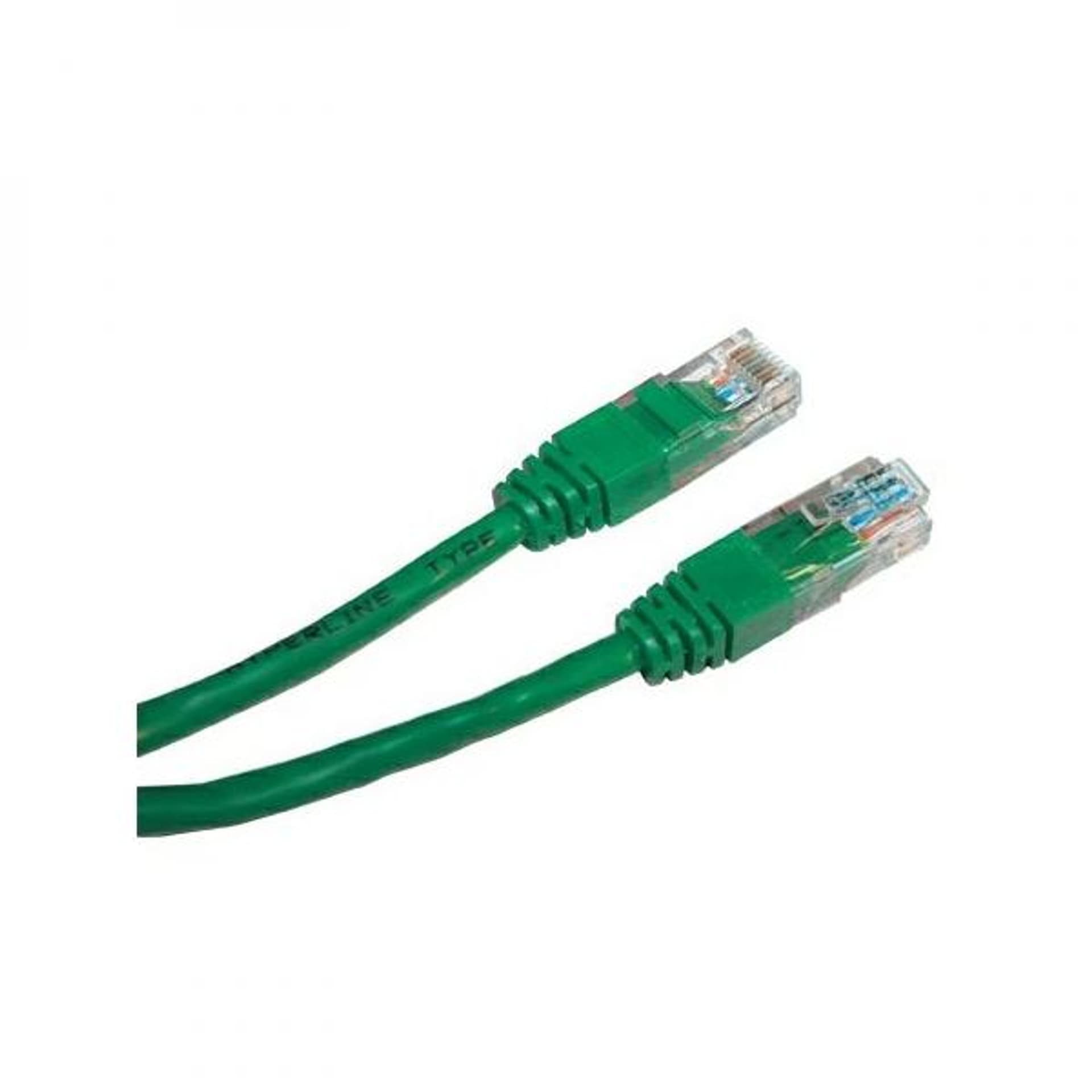 

Przewód LAN UTP patchcord, Cat.5e, RJ45 M - RJ45 M, 5 m, nieekranowany, zielony, economy