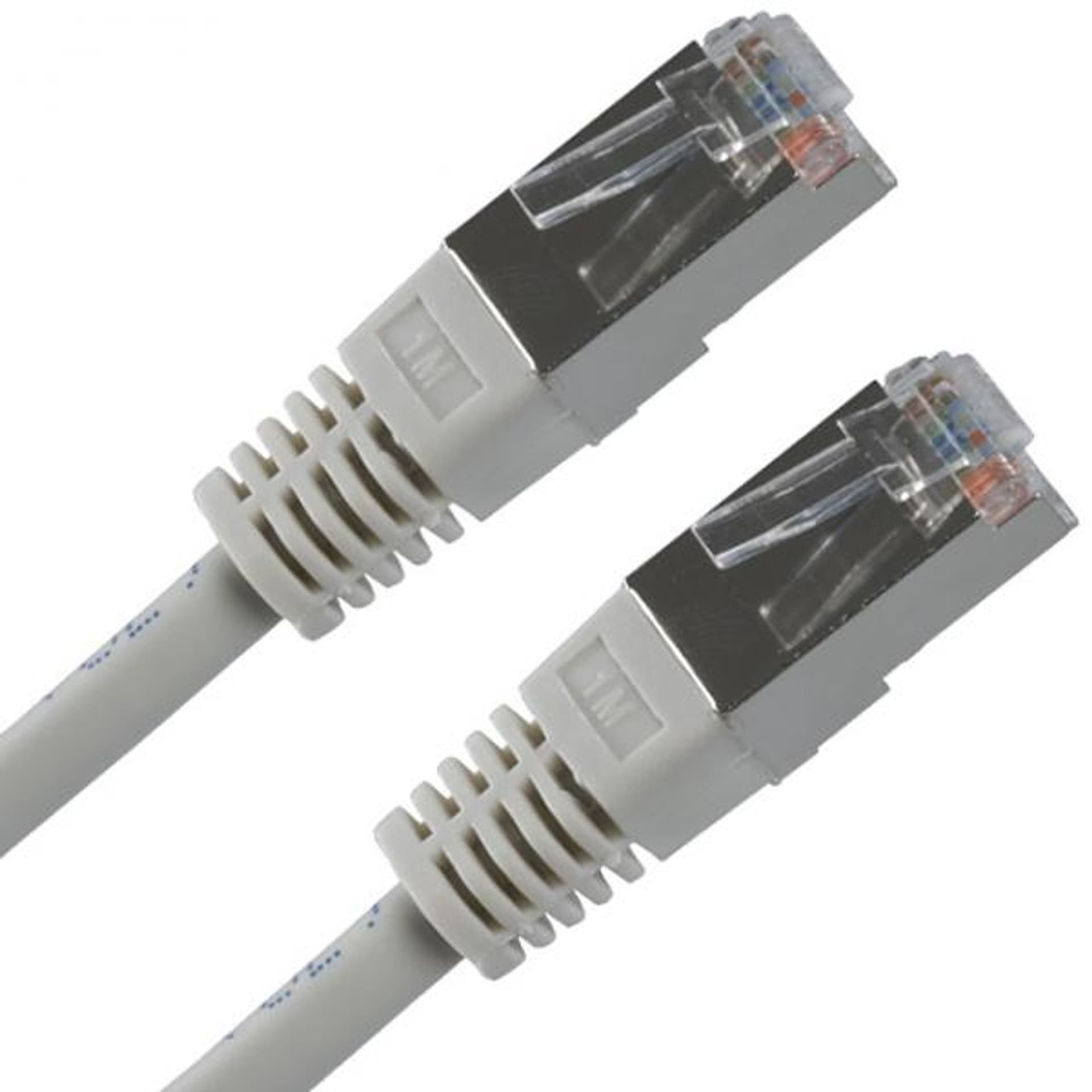 

Przewód LAN FTP patchcord, Cat.5e, RJ45 M - RJ45 M, 1 m, chroniony, szary, economy