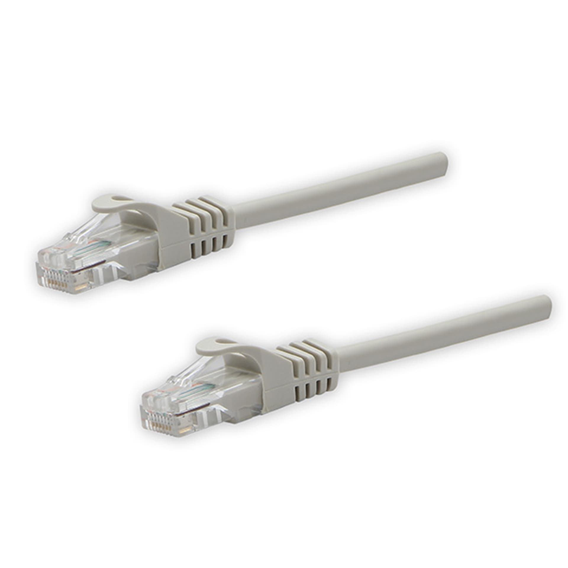 

Przewód LAN UTP patchcord, Cat.5e, RJ45 M - RJ45 M, 1 m, nieekranowany, szary, czysta miedź economy