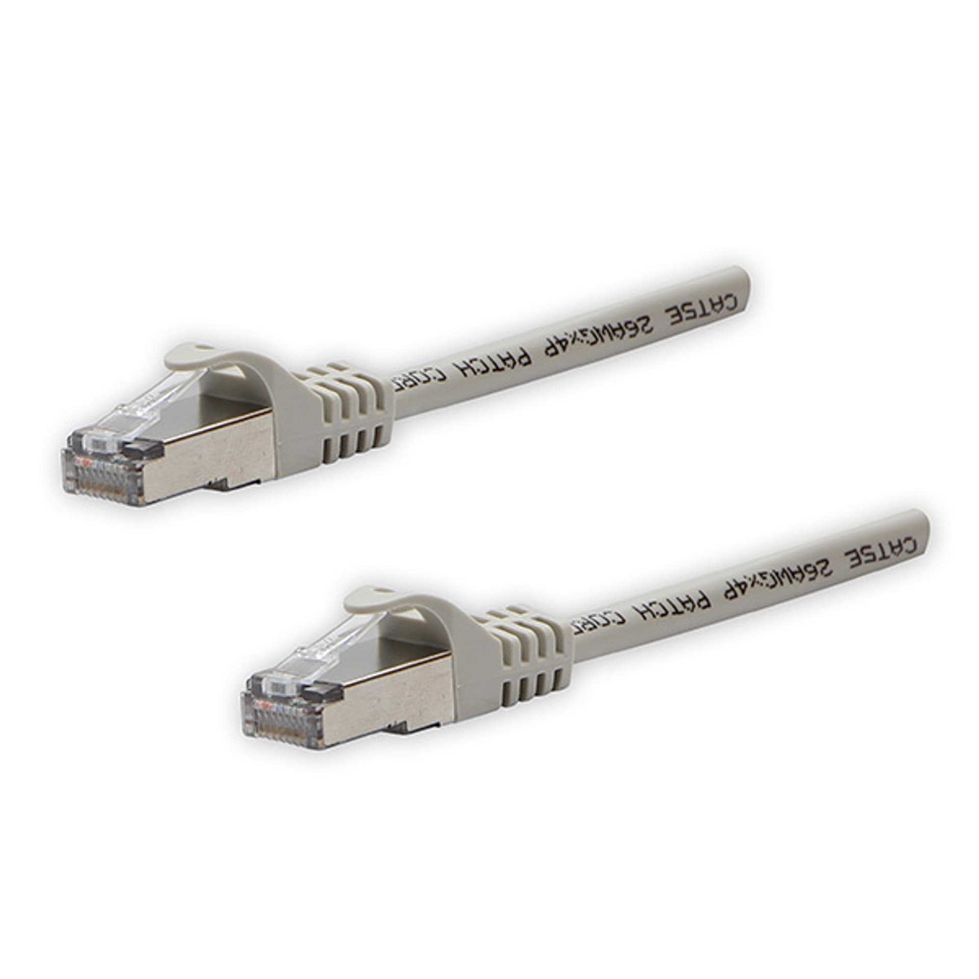 

Przewód LAN FTP patchcord, Cat.5e, RJ45 M - RJ45 M, 2 m, chroniony, szary, czysta miedź economy