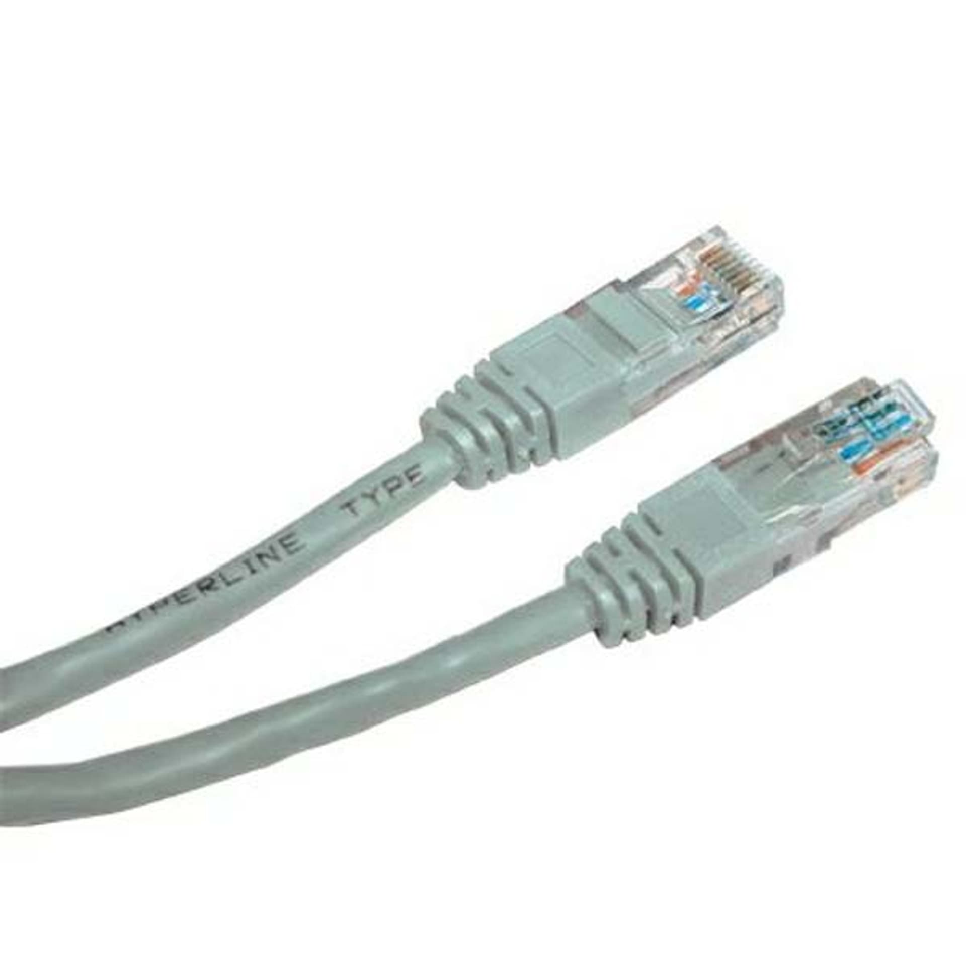 

Przewód LAN UTP patchcord, Cat.5e, RJ45 M - RJ45 M, 0.25 m, nieekranowany, szary, economy