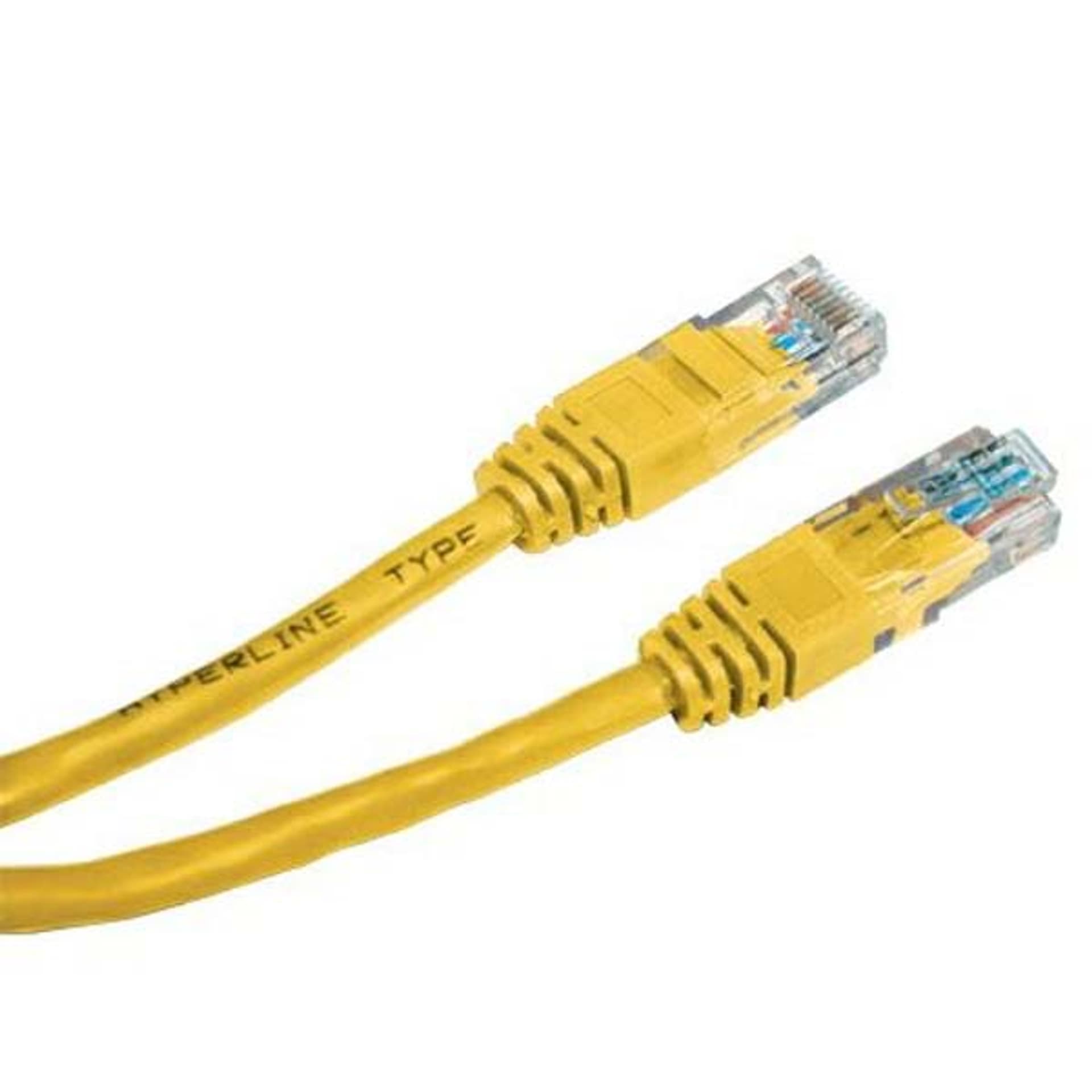 

Przewód LAN UTP patchcord, Cat.5e, RJ45 M - RJ45 M, 0.25 m, nieekranowany, żółty, economy