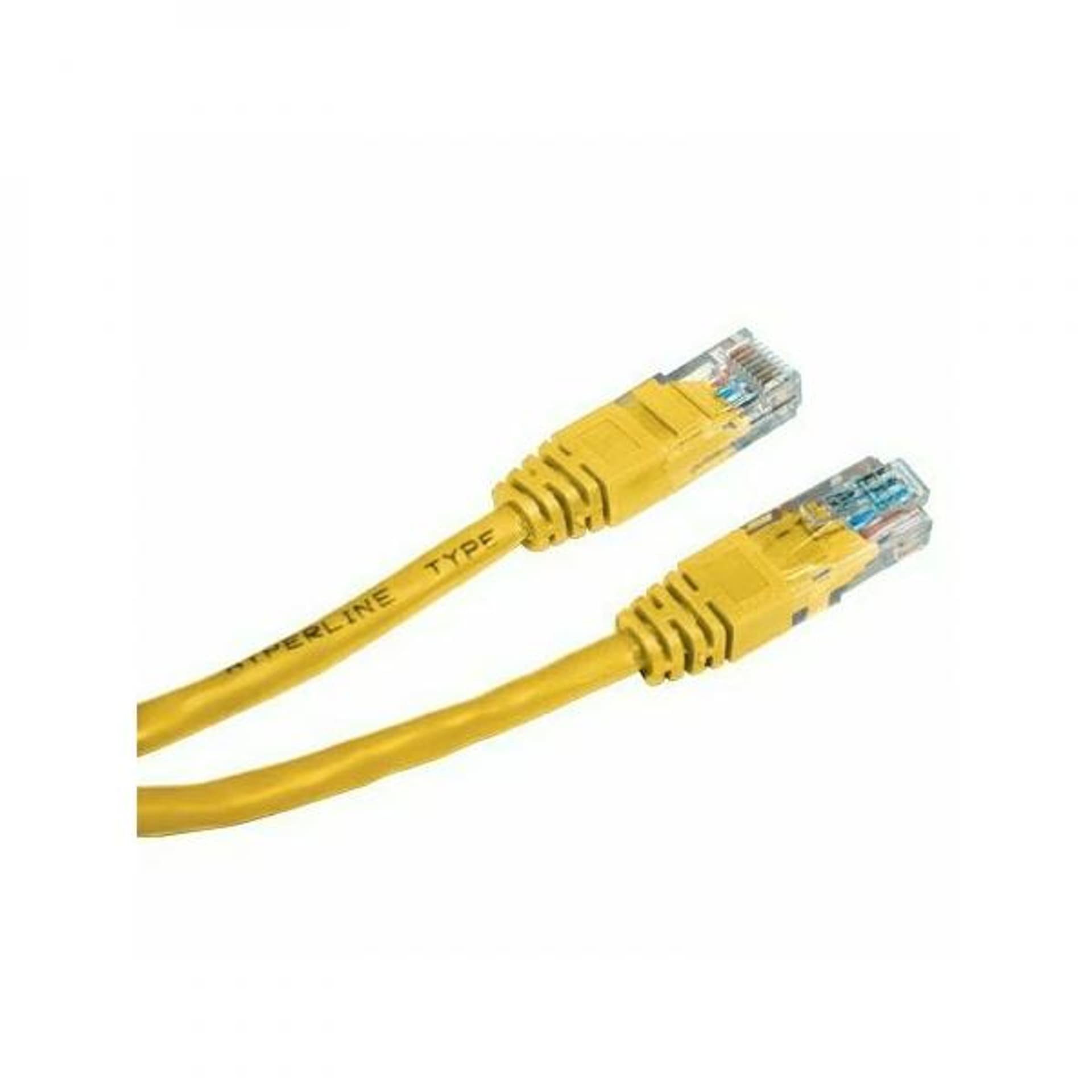 

Przewód LAN UTP patchcord, Cat.5e, RJ45 M - RJ45 M, 5 m, nieekranowany, żółty, economy