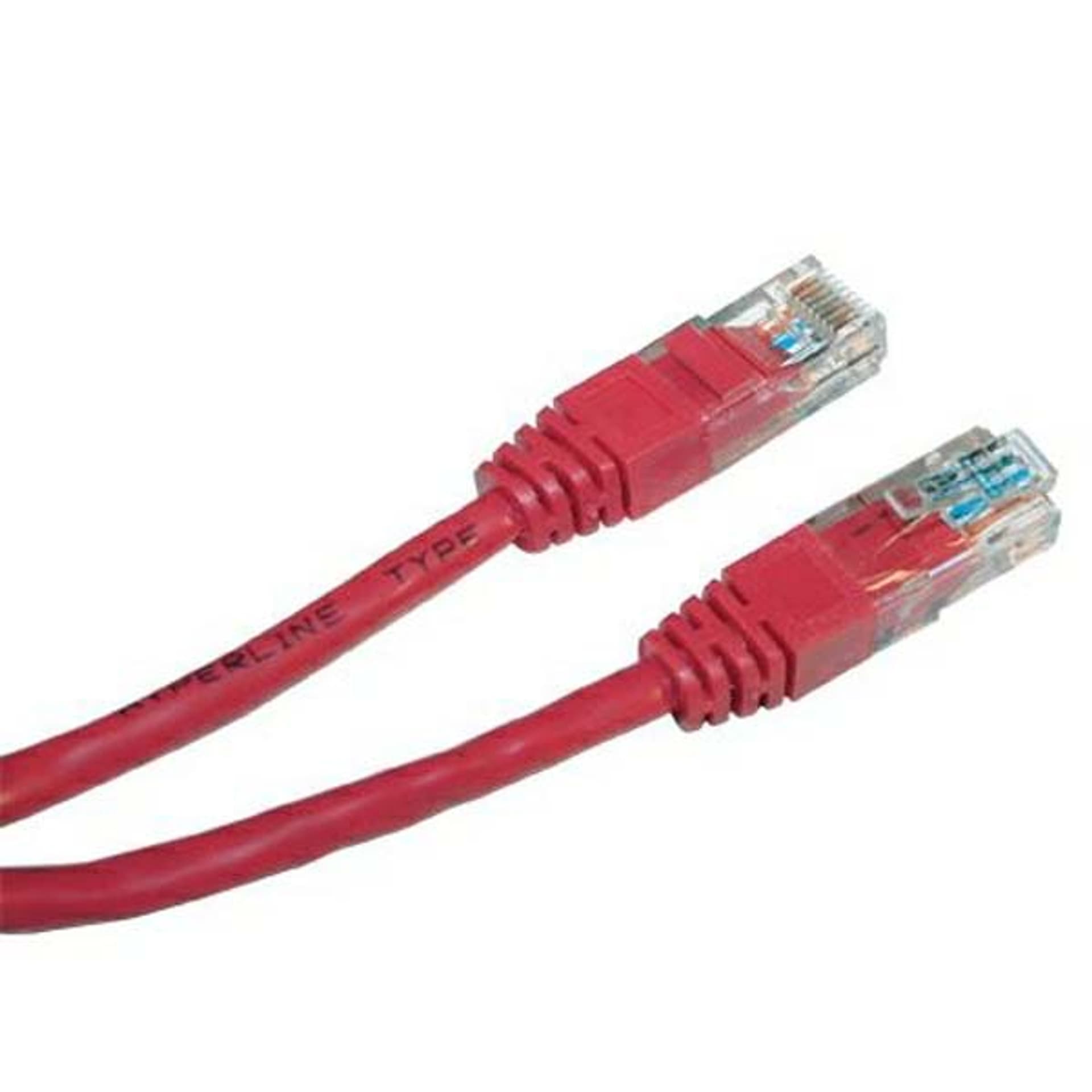 

UTP patchcord, Cat.6, RJ45 M - RJ45 M, 0.5 m, nieekranowany, czerwony, economy