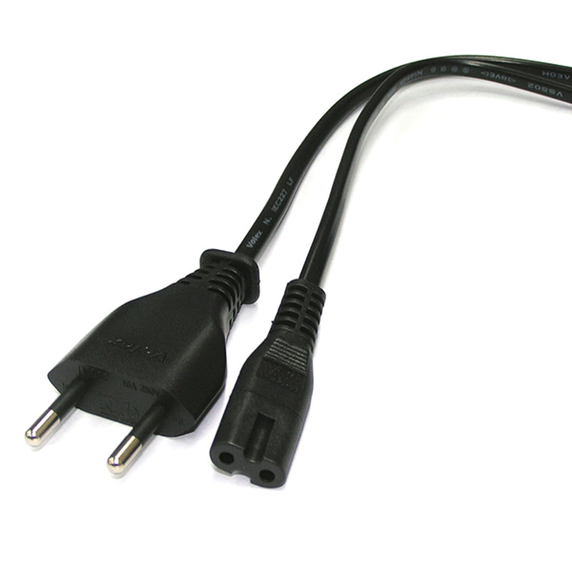 

Kabel sieciowy 230V zasilacz, CEE7/16 (euro radiowy) - C7, 2m, VDE approved, czarny, 2-pinowe złącze, Euro radiowy) - c7/vde approved/czarny/2-pinowe złącz