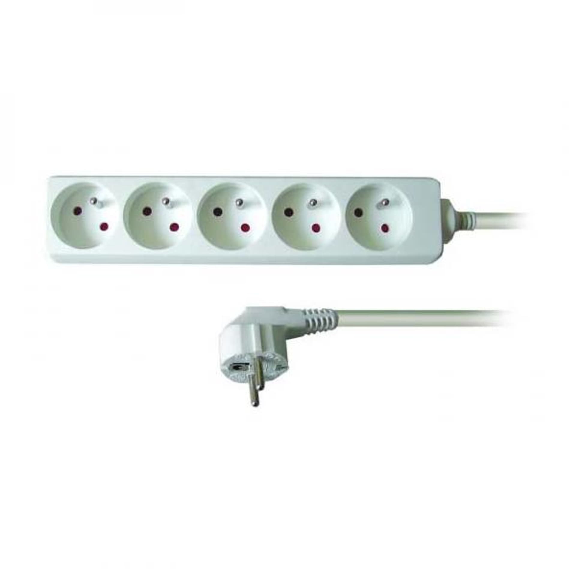 

Kabel sieciowy 230V przedłużacz, CEE7 (widelec) - gniazdo 5x, 3m, VDE approved, biały, Widelec) - gniazdo 5x/vde approved/biał