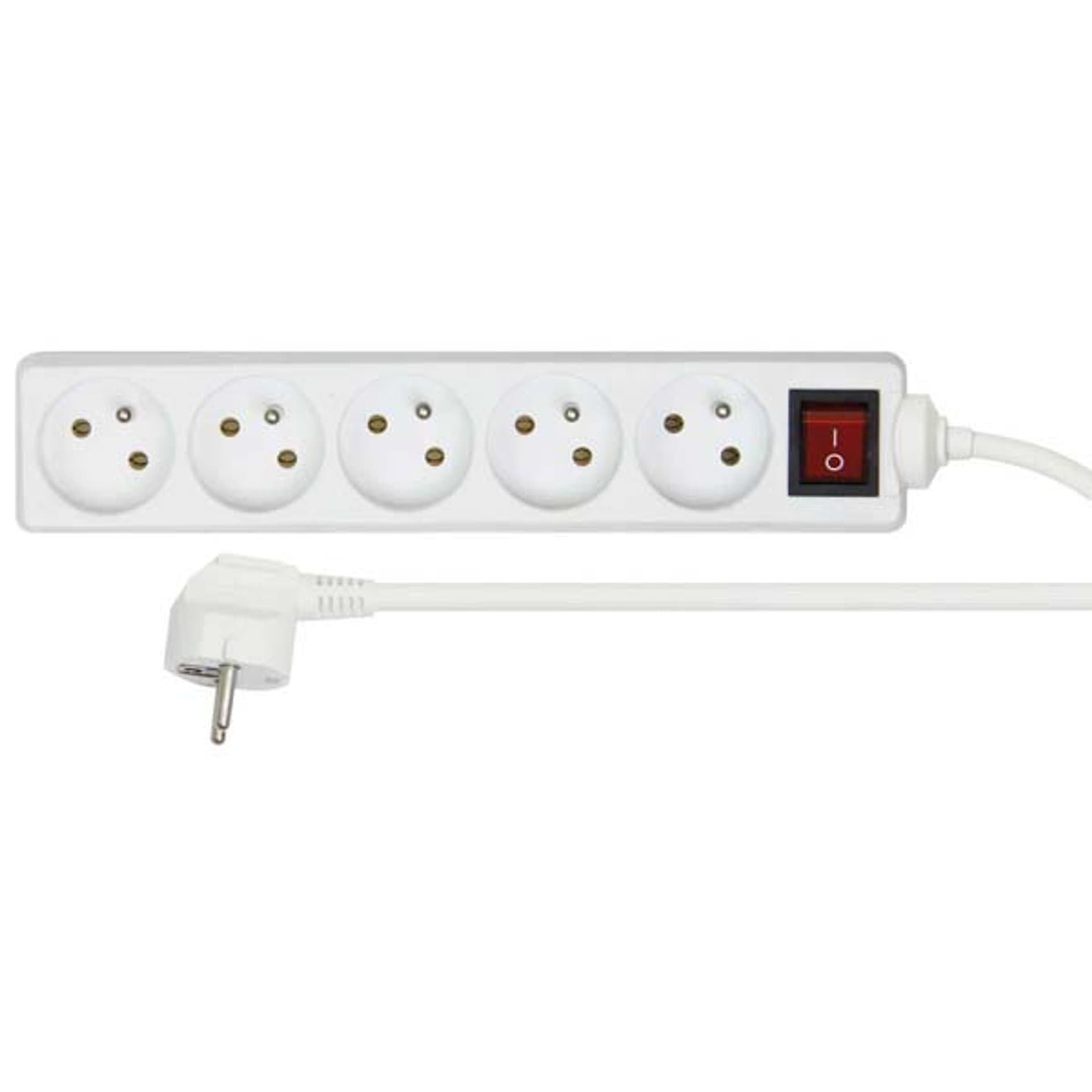 

Kabel sieciowy 230V przedłużacz, CEE7 (widelec) - gniazdo 5x, 10m, VDE approved, biała, z wyłącznikiem, Widelec) - gniazdo 5x/vde approved/biała/z wyłącznikie