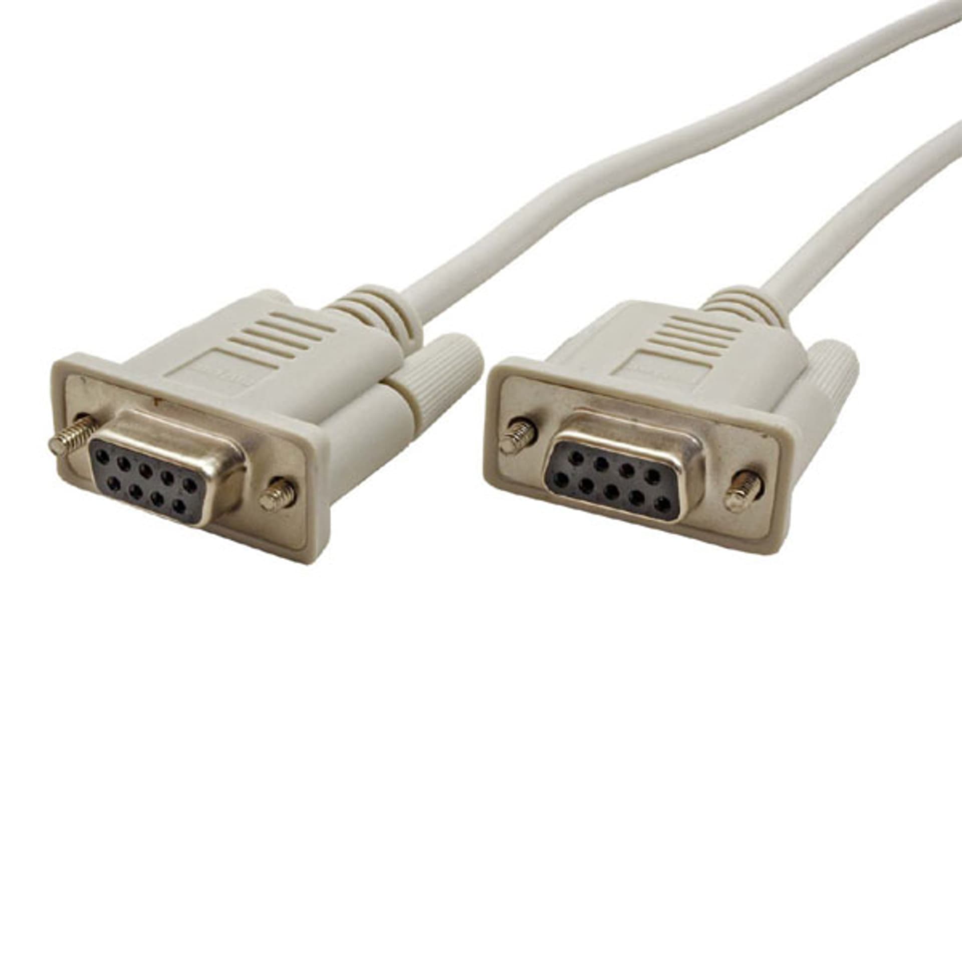 

Kabel do transmisji danych szeregowy, DB9 samice - DB9 samice, 2 m, szary, opakowanie bulk