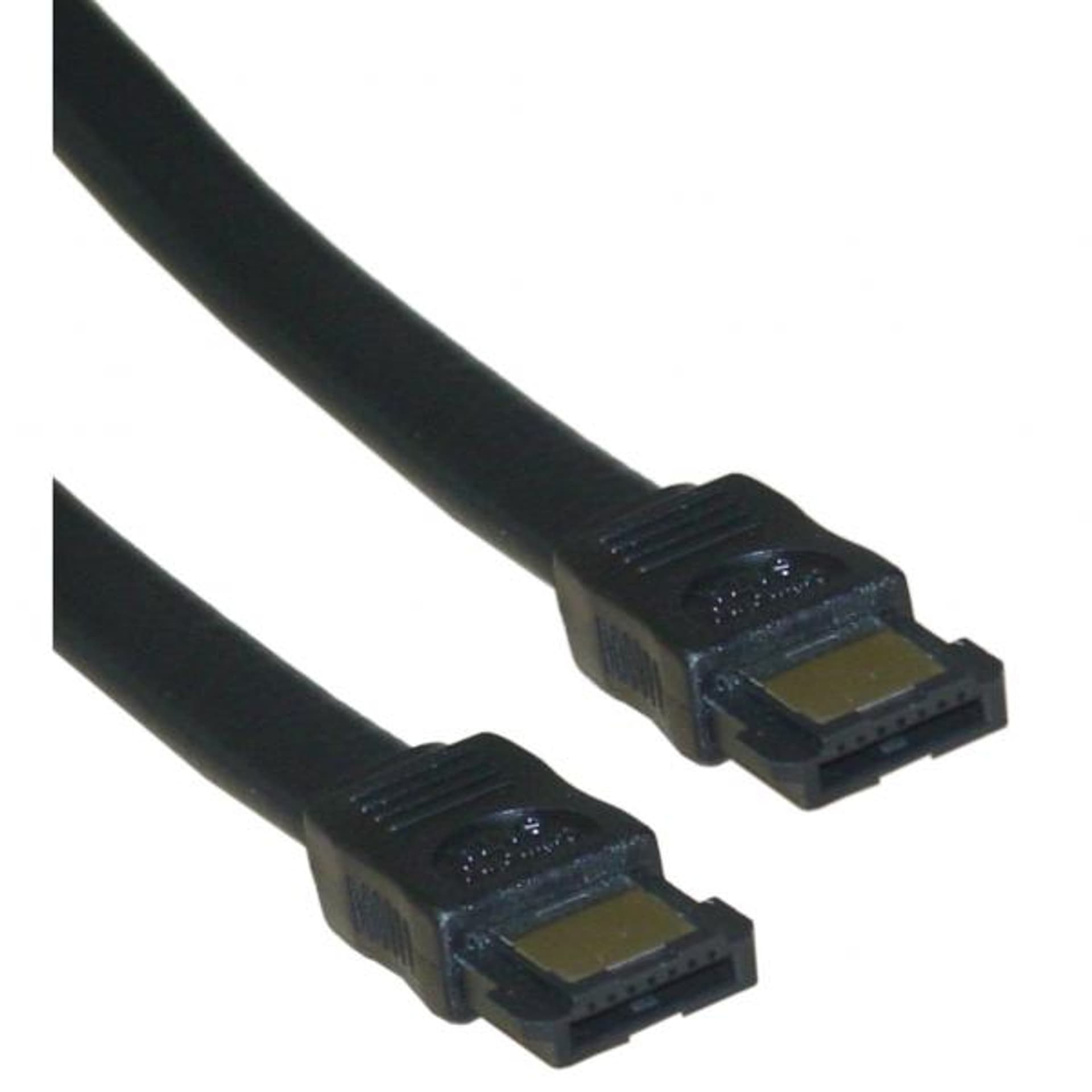 

Kabel do dysku twardego eSATA, eSATA samec - eSATA samec, 0.5 m, 6 Gb/s, czarny, opakowanie bulk