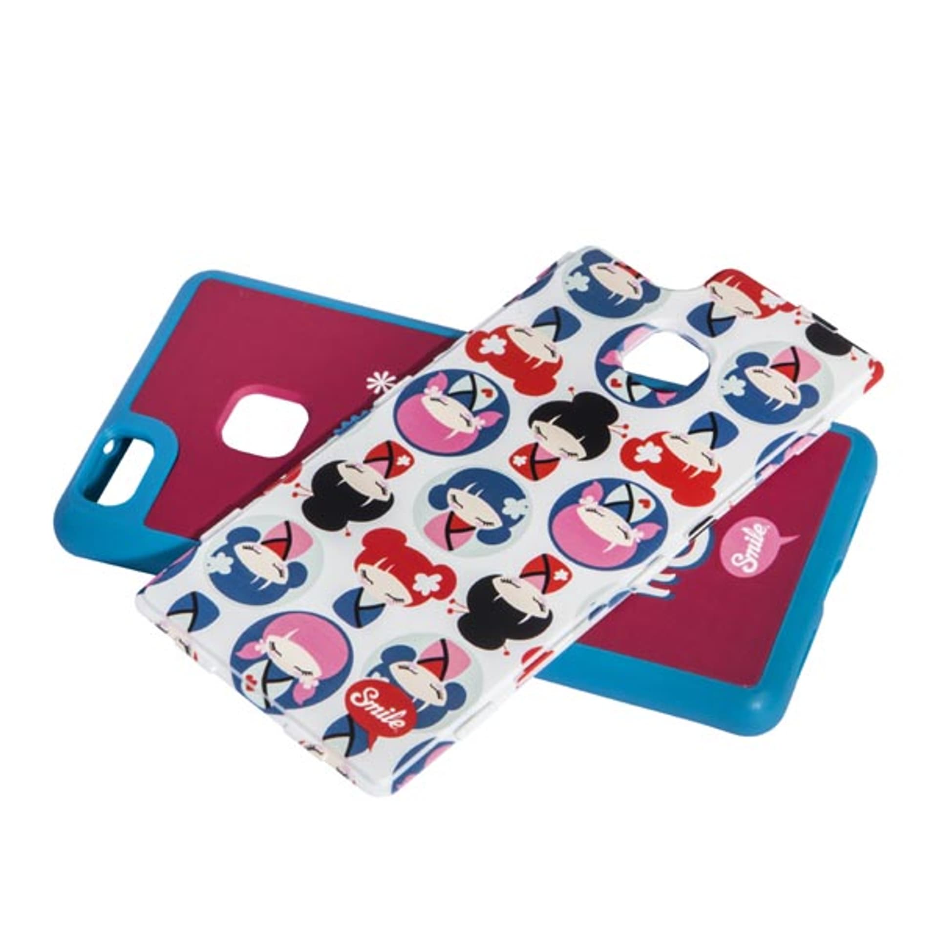 

Oprawka na Huawei P9 Lite, różowe, TPU, PC, Dress Me Kawaii, 2 w 1, Smile