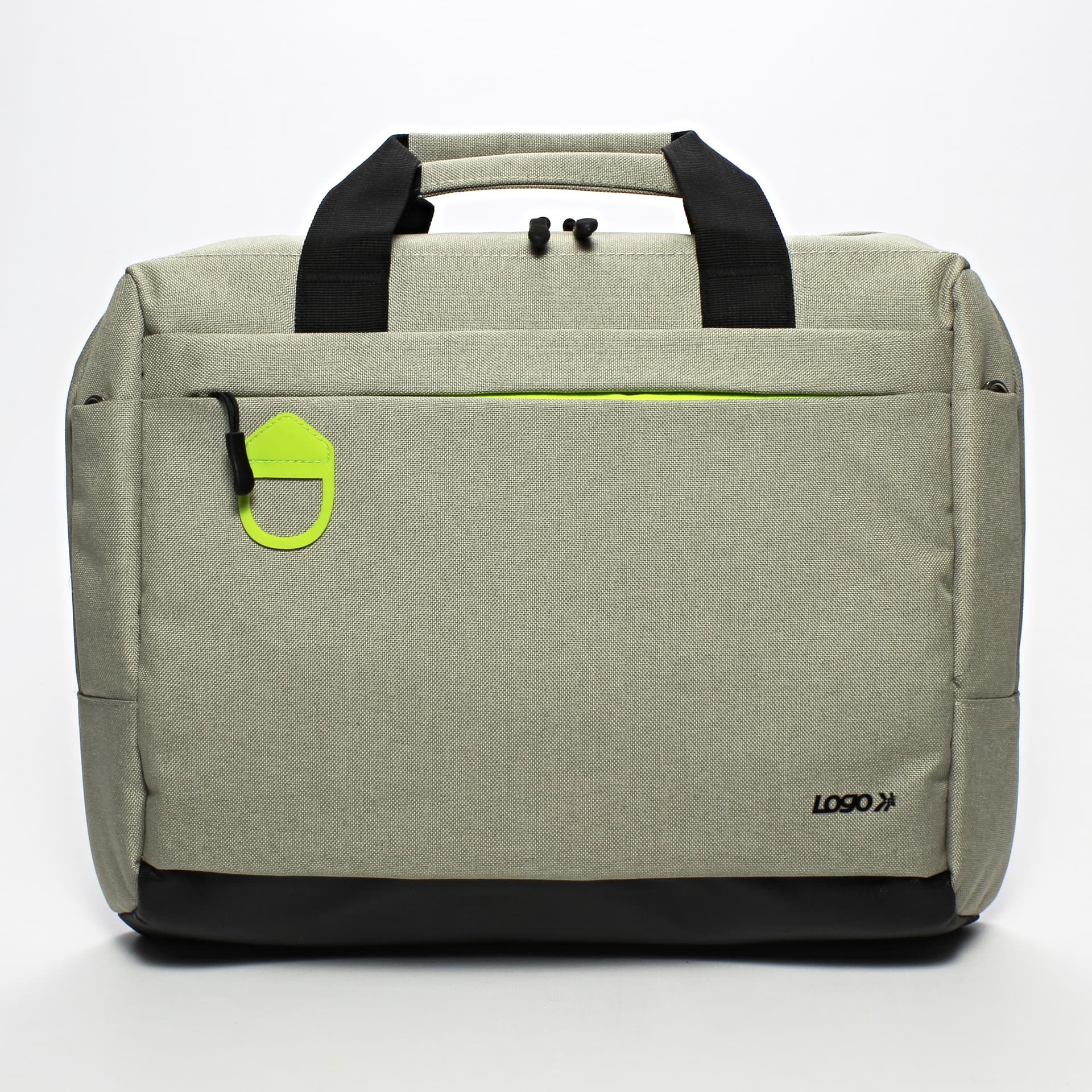 

Torba na notebook 15,6", Graceful, szara, poliester, Logo