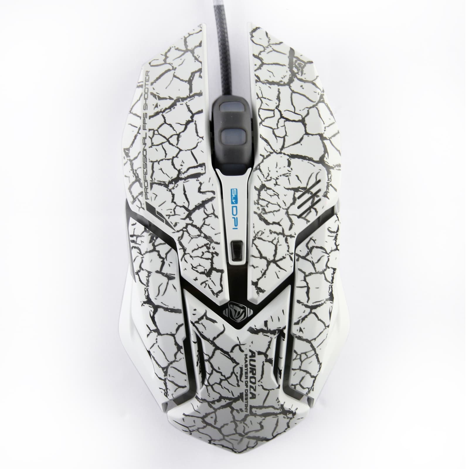 

E-blue Mysz Auroza Gaming, 4000DPI, optyczna, 6kl., przewodowa USB, biała, do gry