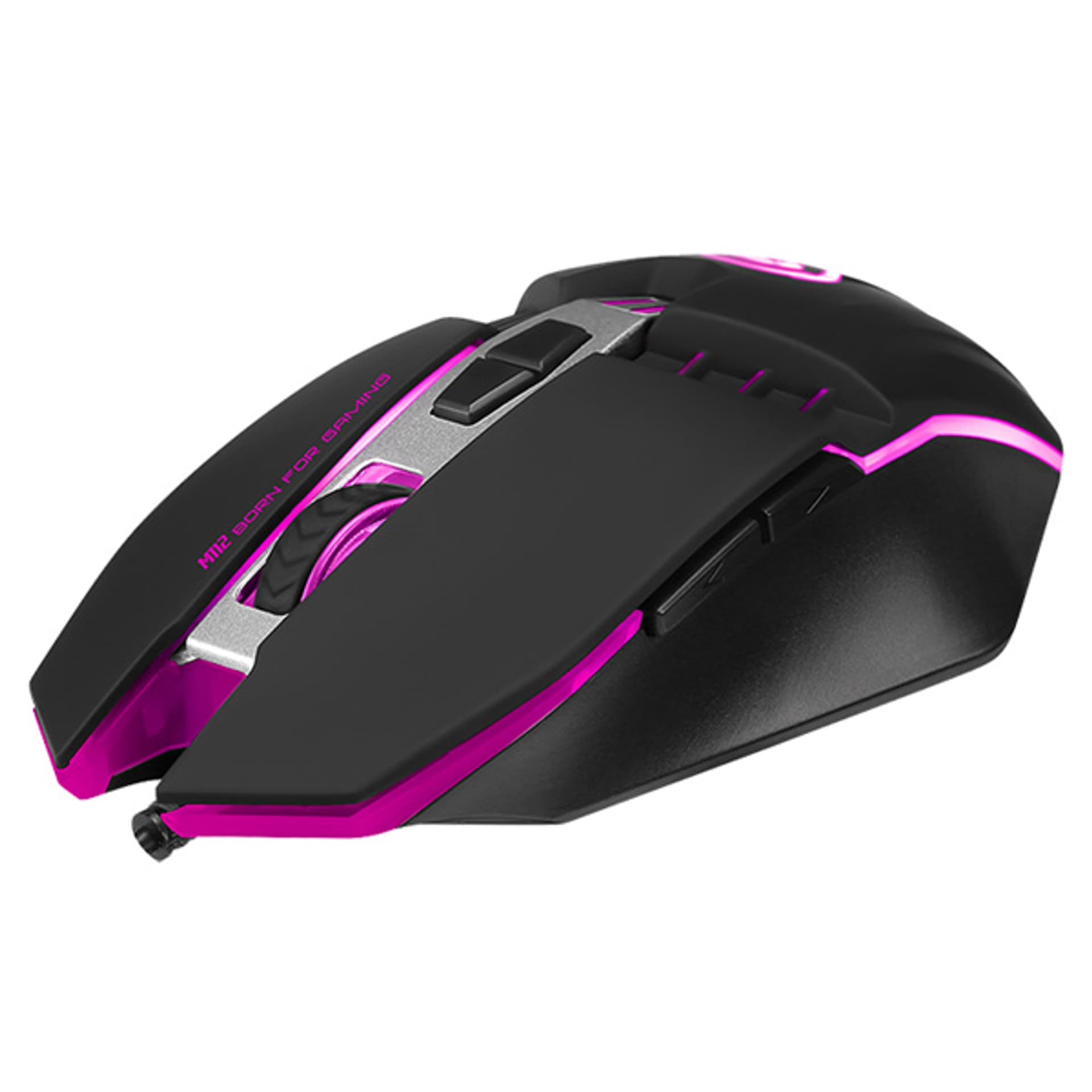 

Marvo Mysz M112, 4000DPI, optyczna, 7kl., przewodowa USB, czarna, do gry, podświetlona