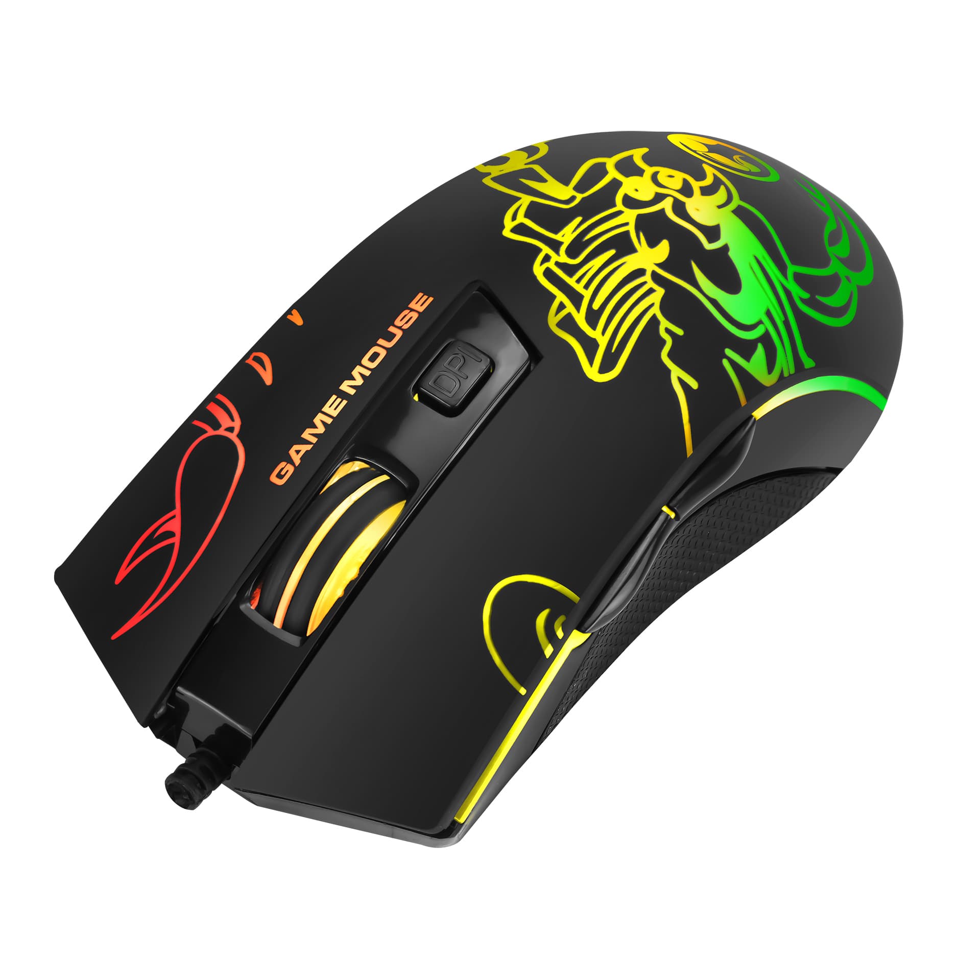 

Marvo Mysz M209, 6400DPI, optyczna, 6kl., przewodowa USB, czarna, do gry, podświetlona