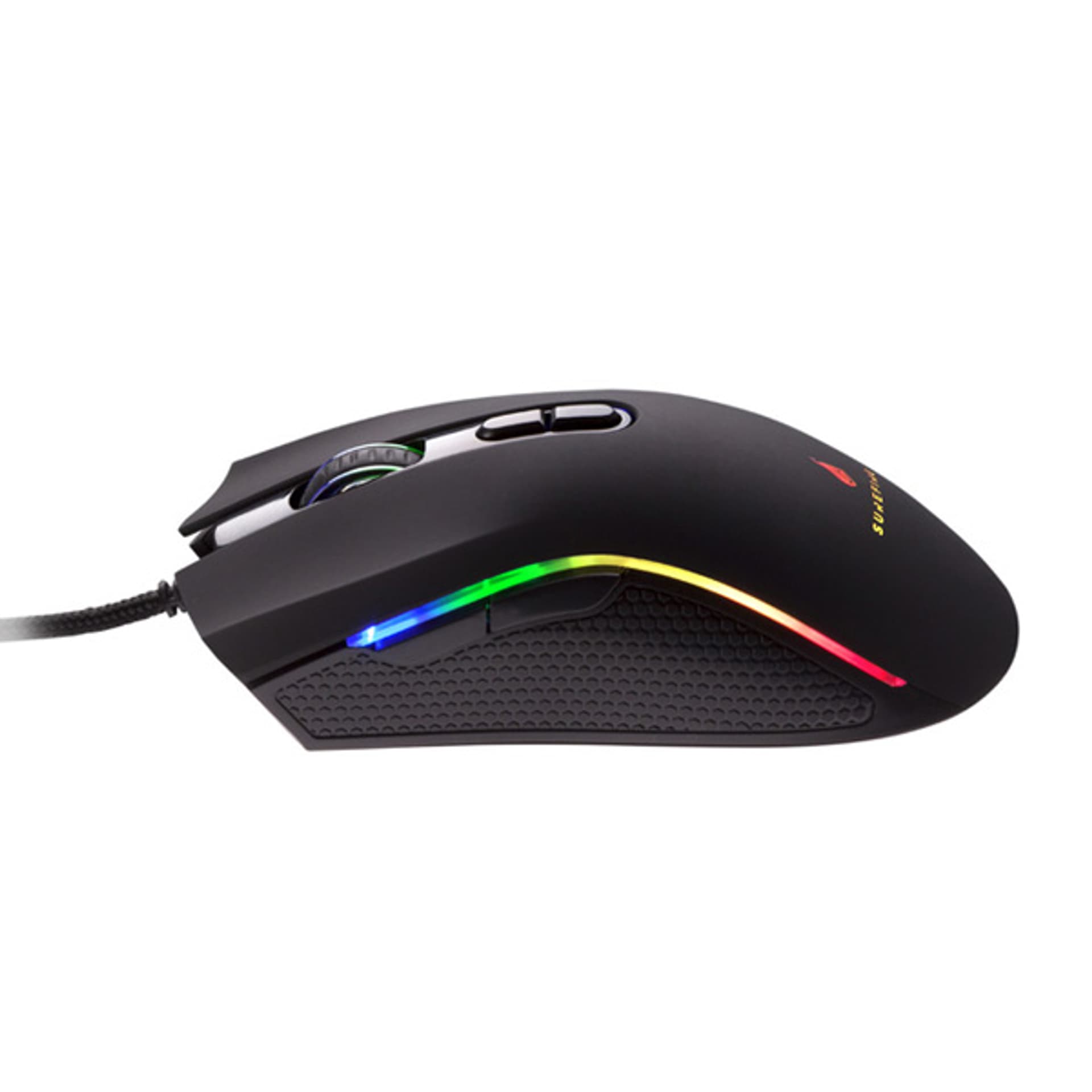 

Surefire mysz Hawk Claw Gaming, 6400DPI, optyczna, 7kl., przewodowa USB, czarna, dla gracza, RGB