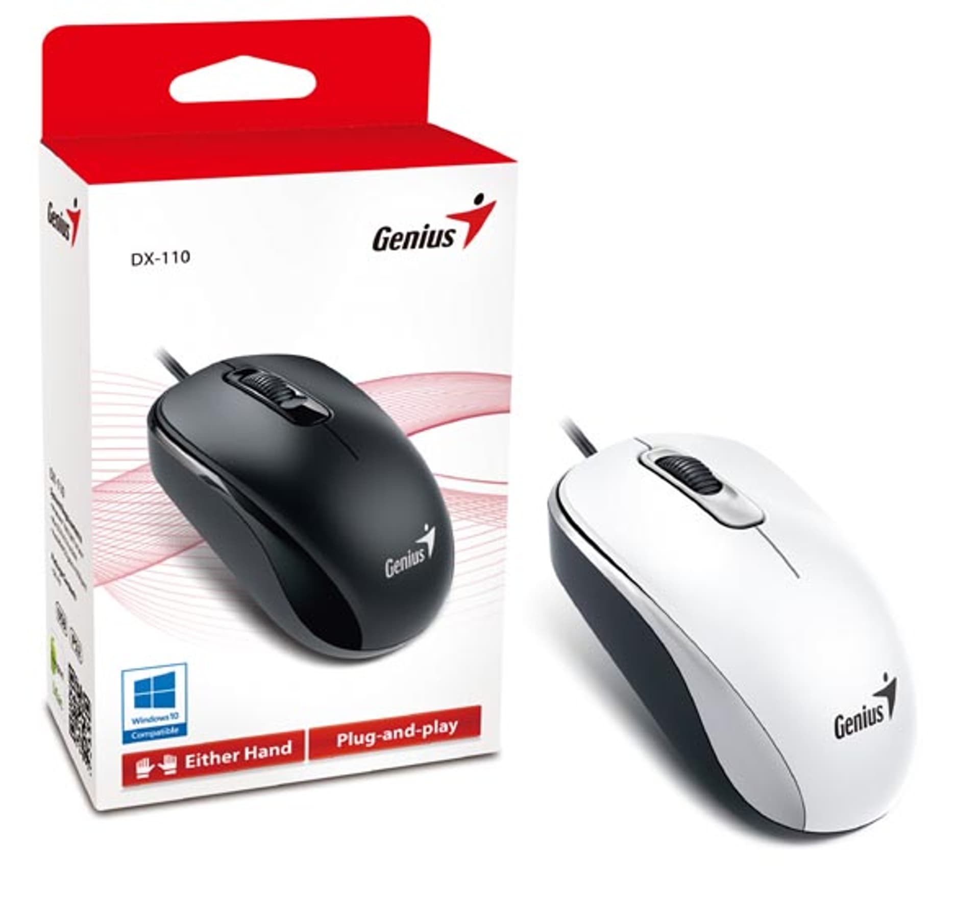 

Genius Mysz DX-110, 1000DPI, optyczna, 3kl., przewodowa USB, biała