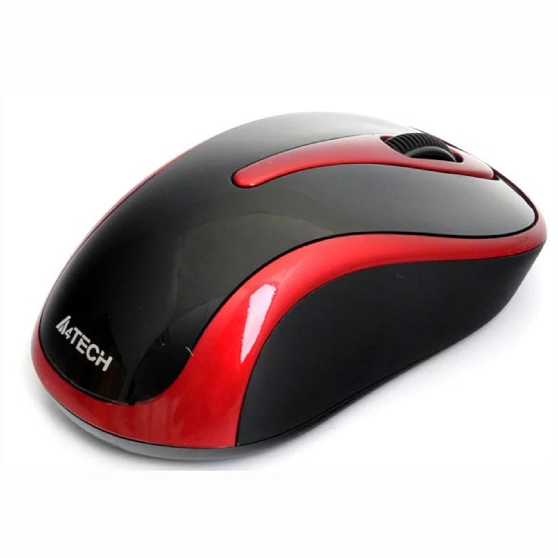 

A4Tech Mysz G3-280N, 1000DPI, 2.4 [GHz], optyczna, 3kl., bezprzewodowa, czarno-czerwona, 2 szt AAA, klasyczna, V-Track