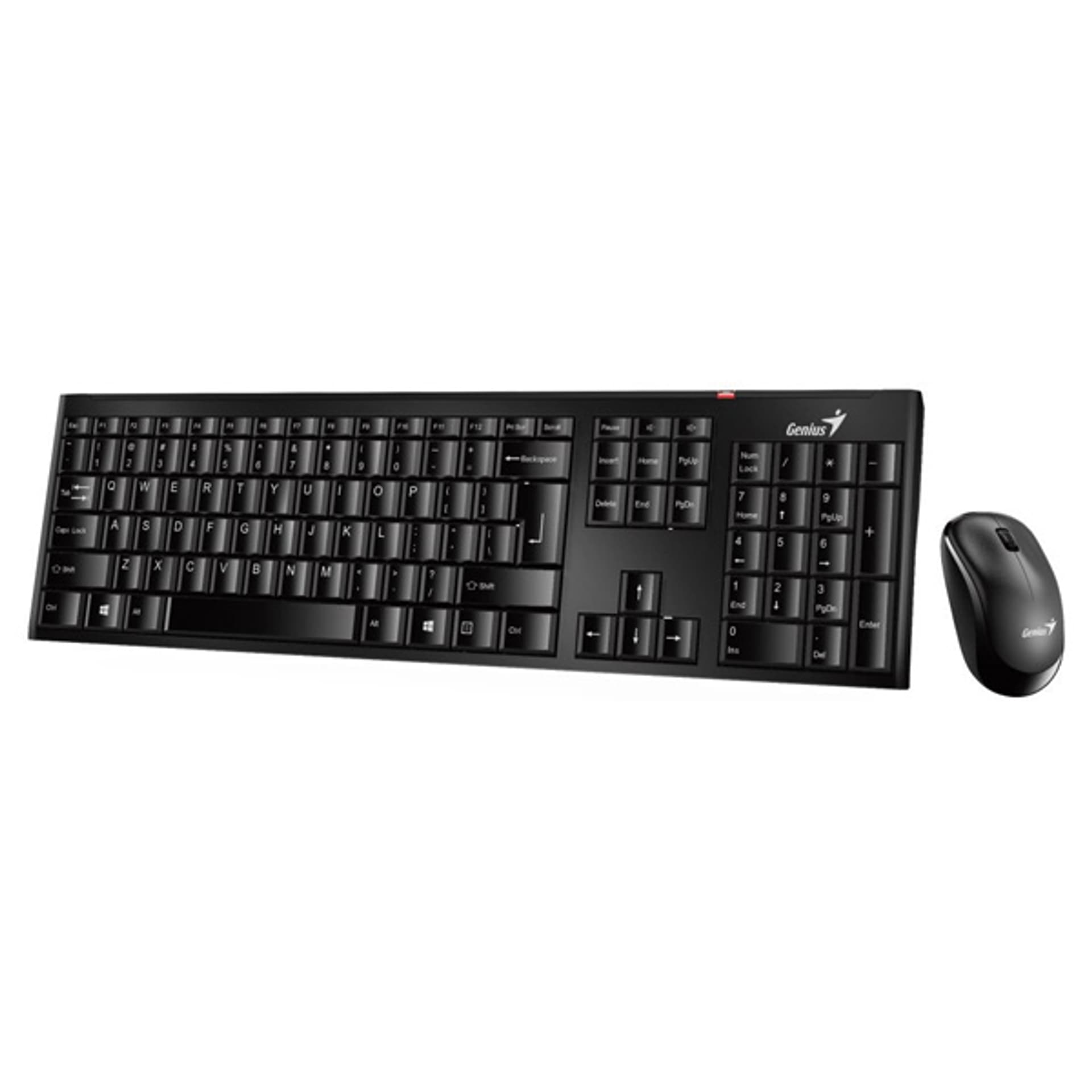 

Genius Slimstar 8000SE, zestaw klawiatura z myszą optyczną bezprzewodową, 1x AA, 1x AAA, CZ/SK, klasyczna, klawisze multimedialne