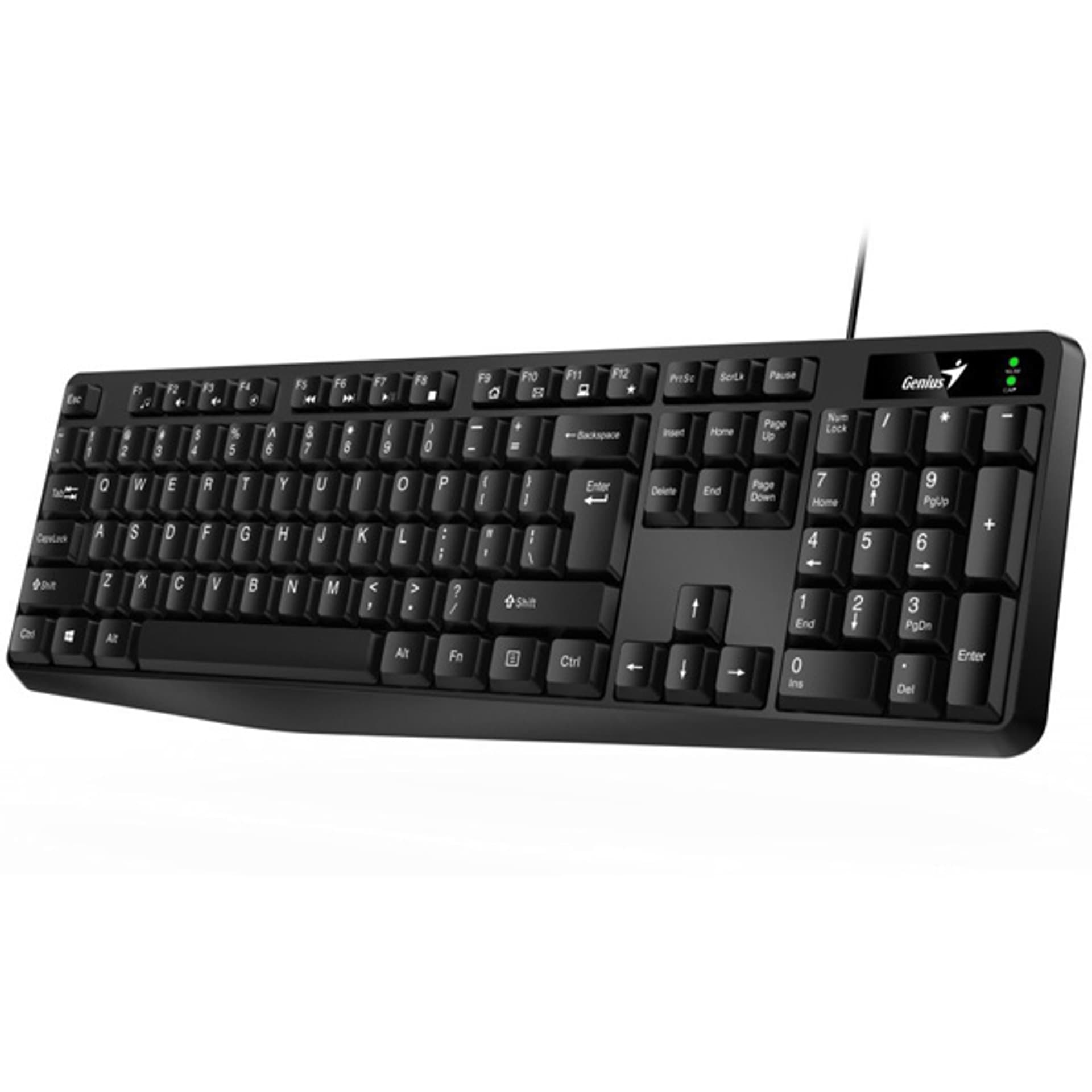 

Genius KB-117, klawiatura CZ/SK, klasyczna, wodoodporny rodzaj przewodowa (USB), czarna, nie, Usb)/czarna/ni