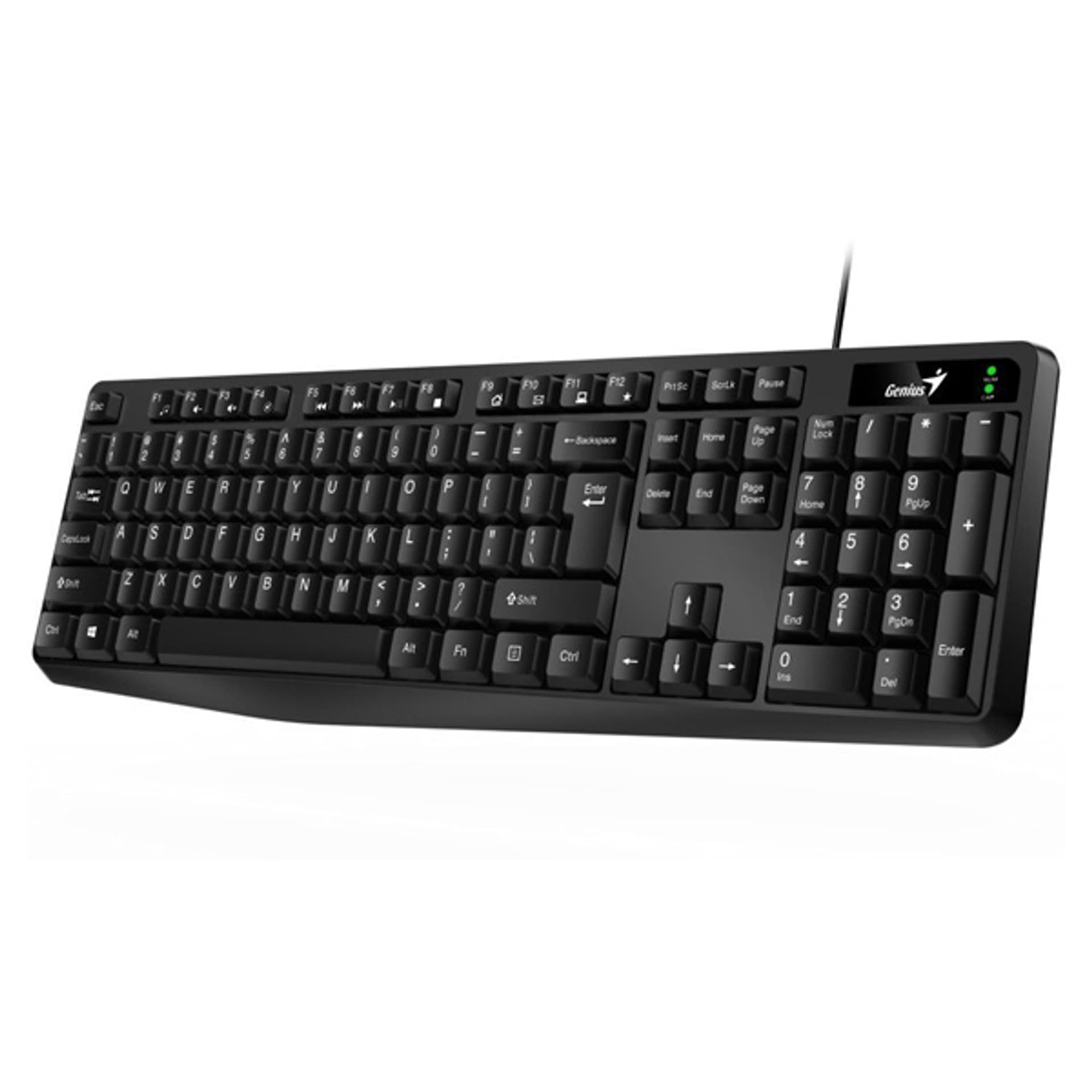 

Genius KB-117, klawiatura US, klasyczna, wodoodporny rodzaj przewodowa (USB), czarna, nie, Usb)/czarna/ni