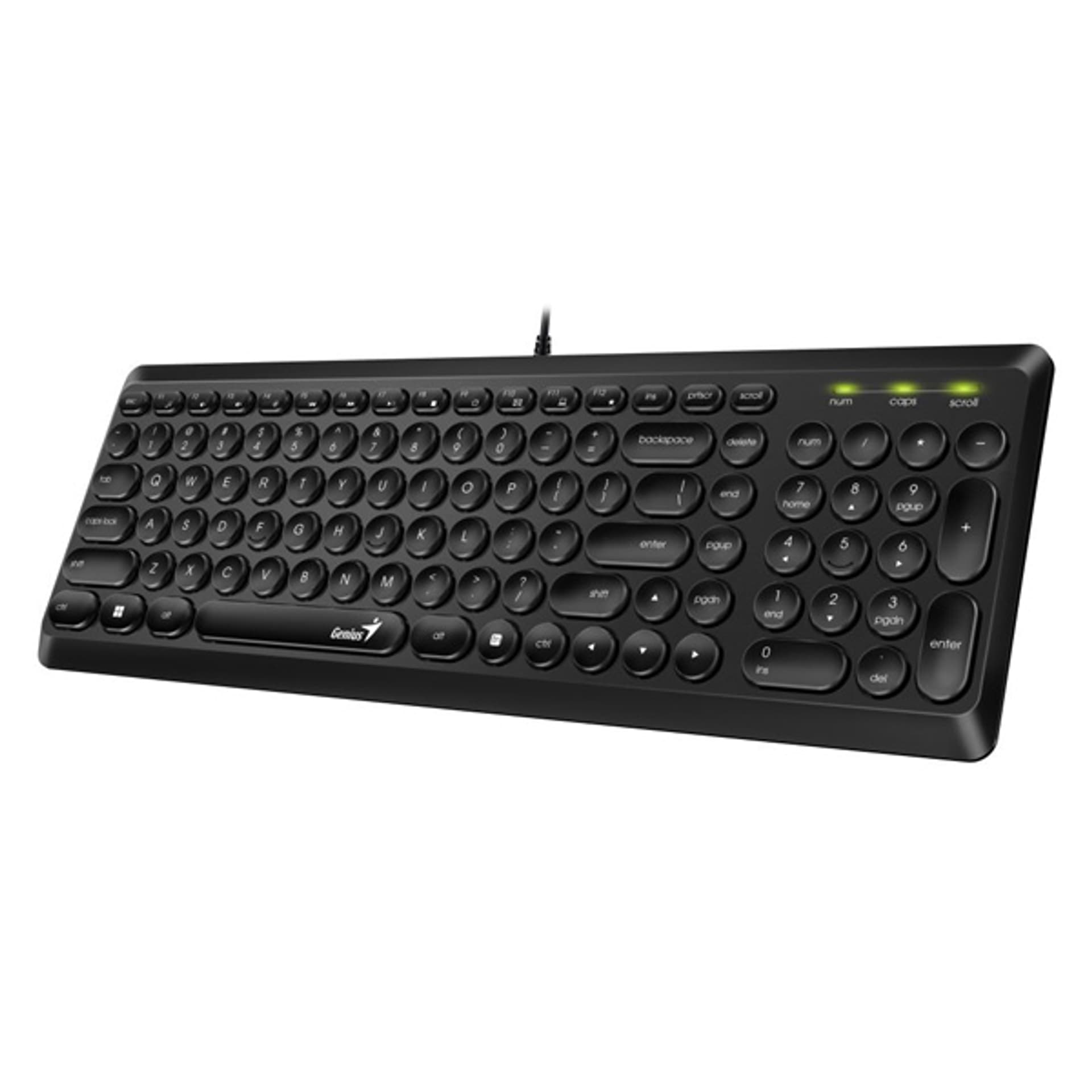

Genius Slimstar Q200, klawiatura CZ/SK, klasyczna, cicha rodzaj przewodowa (USB), czarna, nie, Usb)/czarna/ni