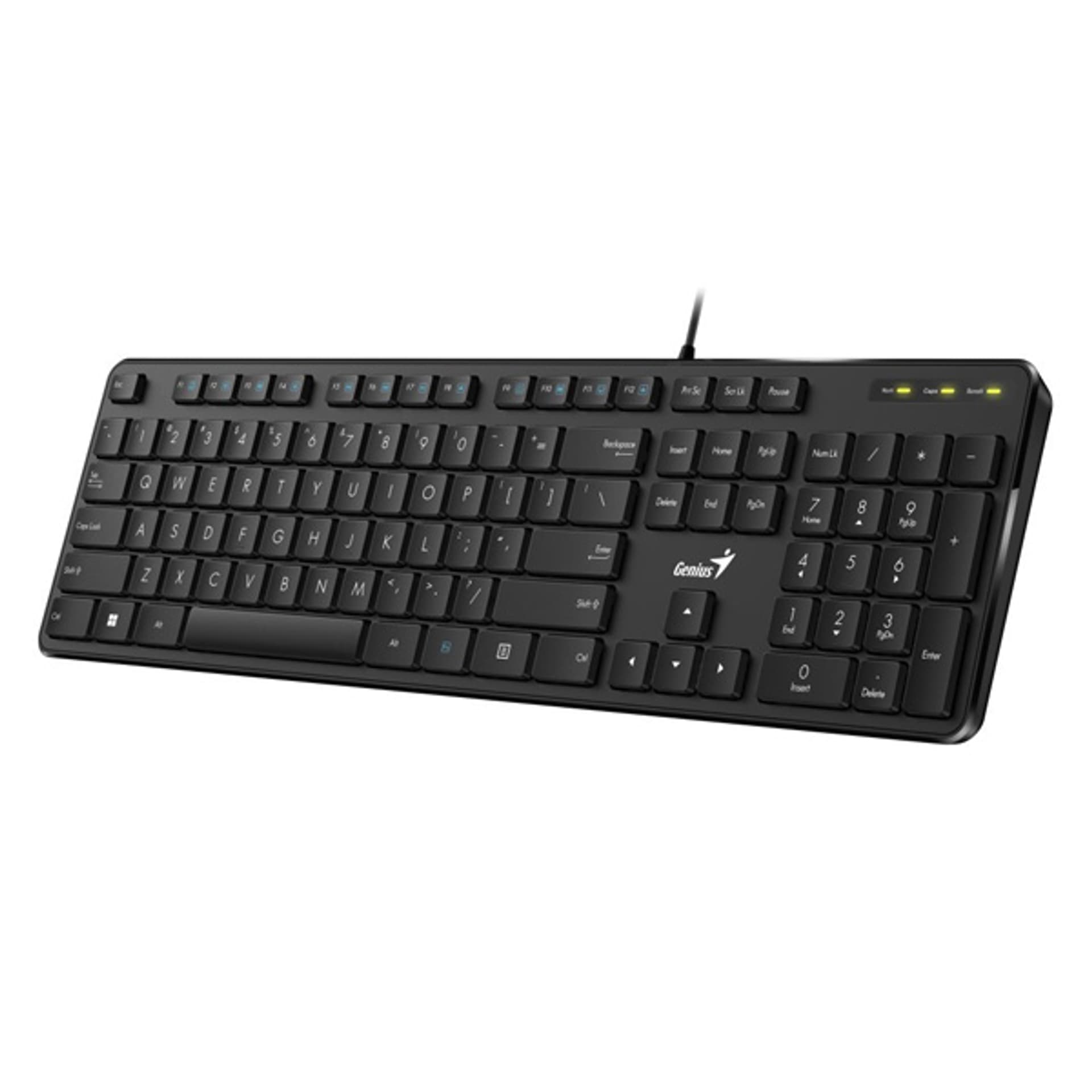 

Genius Slimstar M200, klawiatura CZ/SK, klasyczna, cicha rodzaj przewodowa (USB), czarna, nie, Usb)/czarna/ni