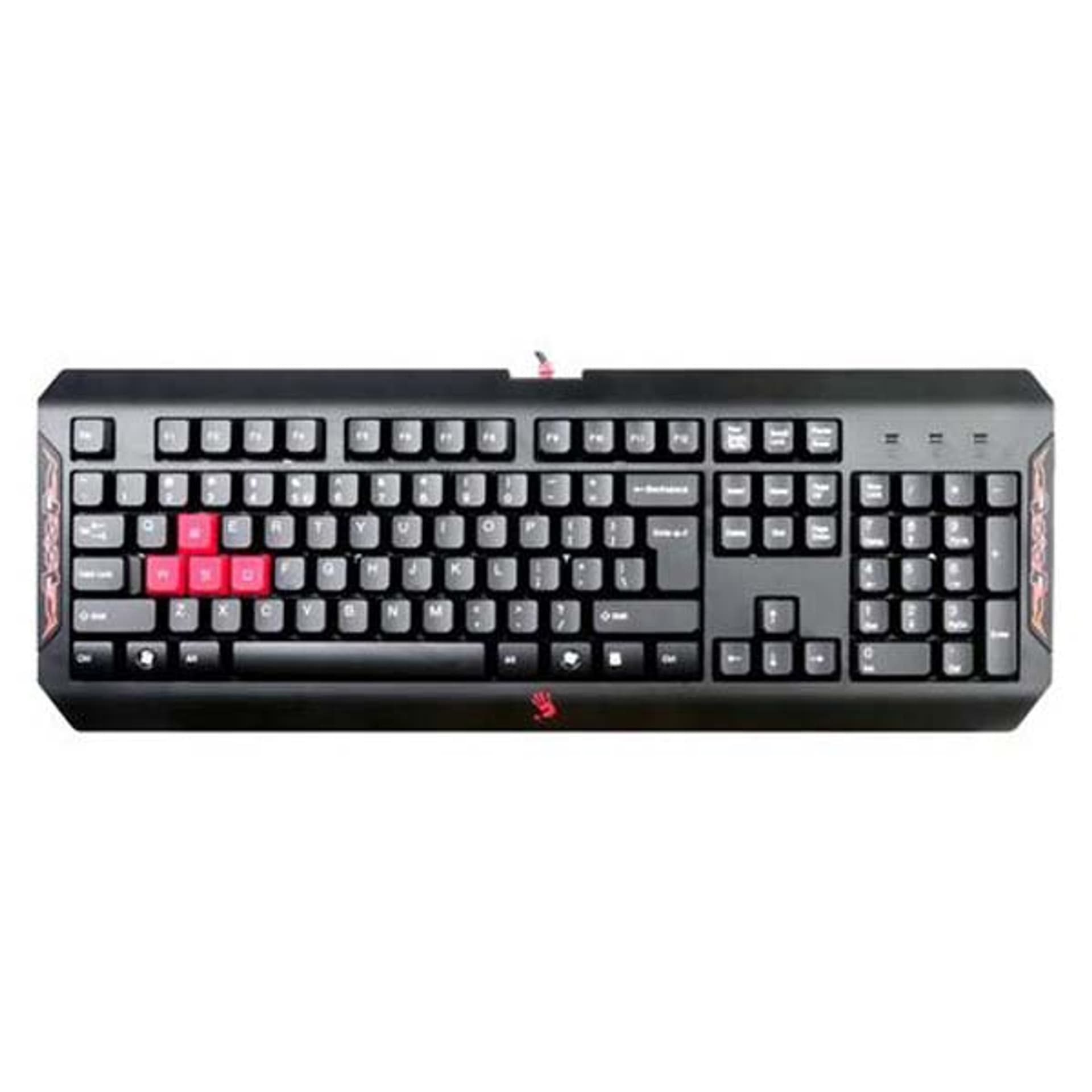 

A4Tech Bloody Q100, klawiatura CZ, do gry, LED z 5 st. regulacją rodzaj przewodowa (USB), czarna, Usb)/czarn