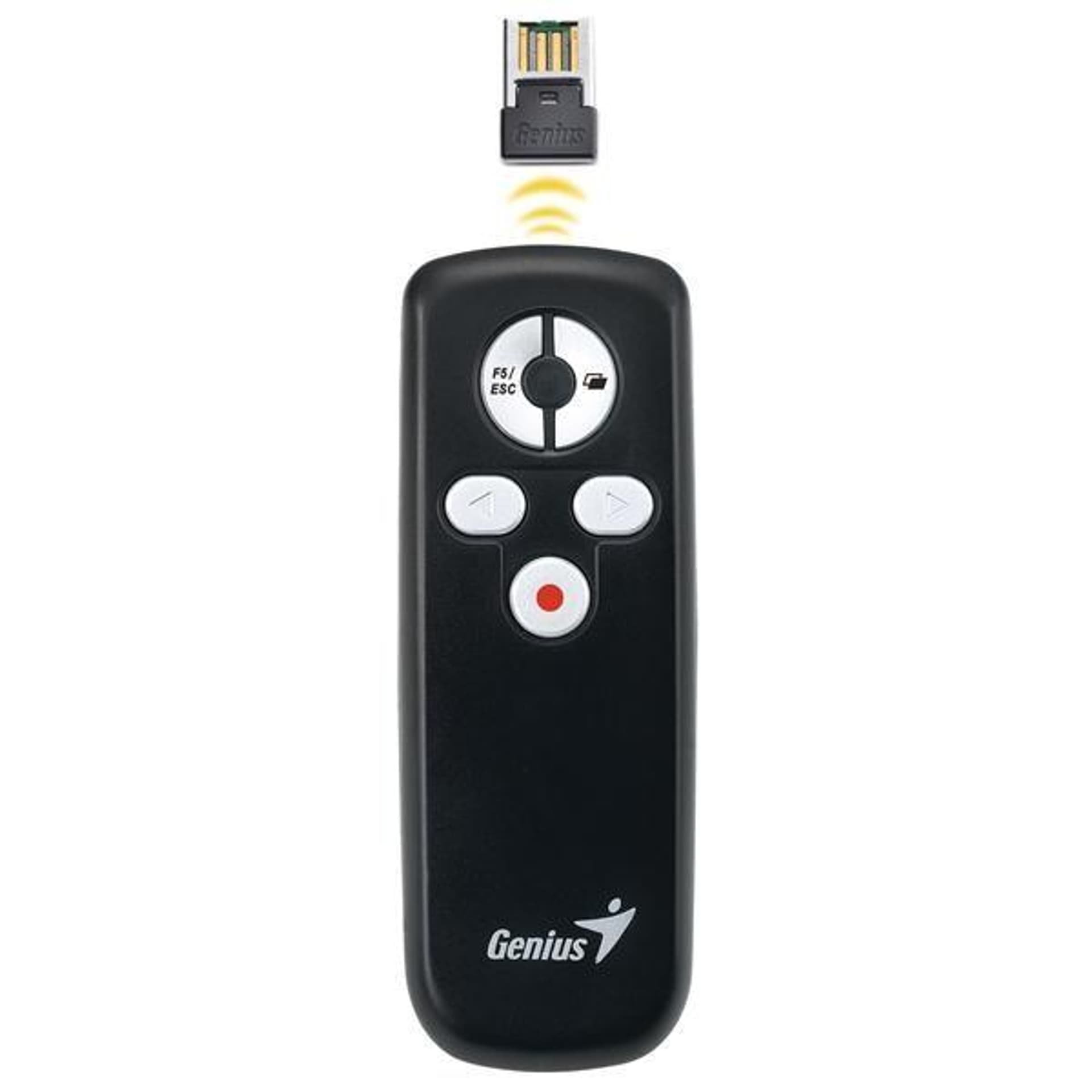 

Prezenter 2.4Ghz, media pointer, USB, plug & play, czarny