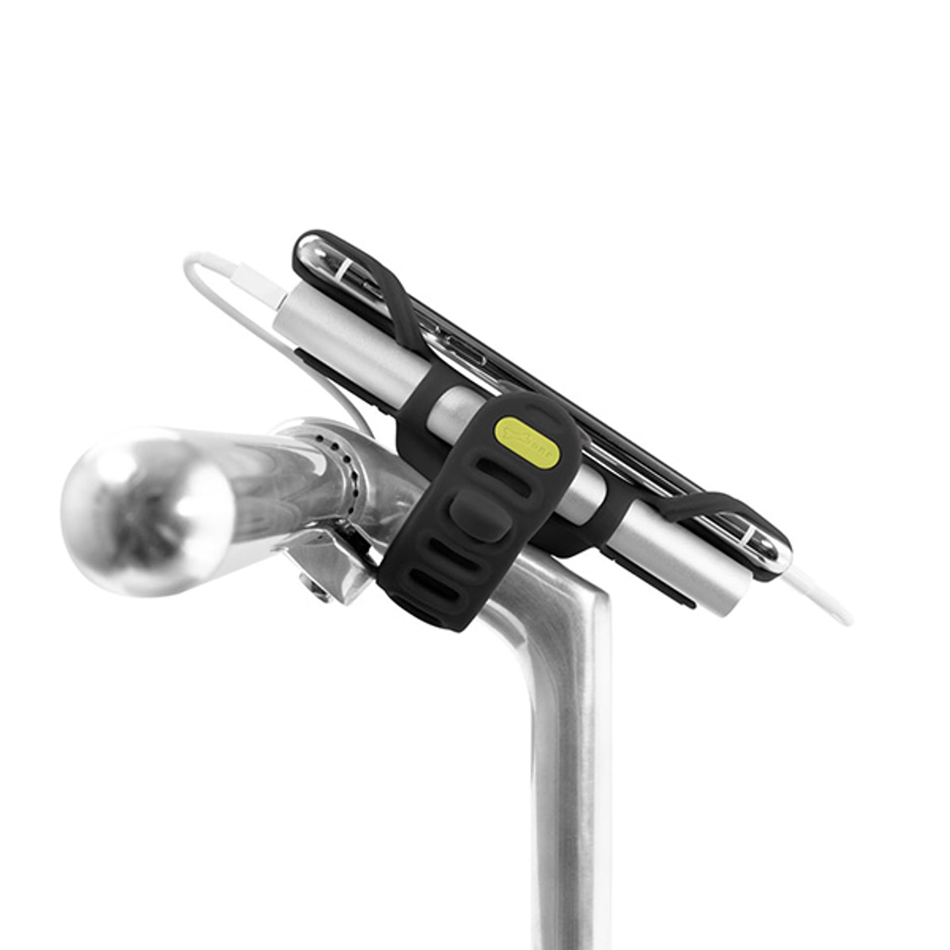 

Uchwyt rowerowy na telefon i powerbank Bone Bike Tie 3 Pro Pack, na rower, regulowany rozmiar, czarny, 4-6.5", silikon, na kierown