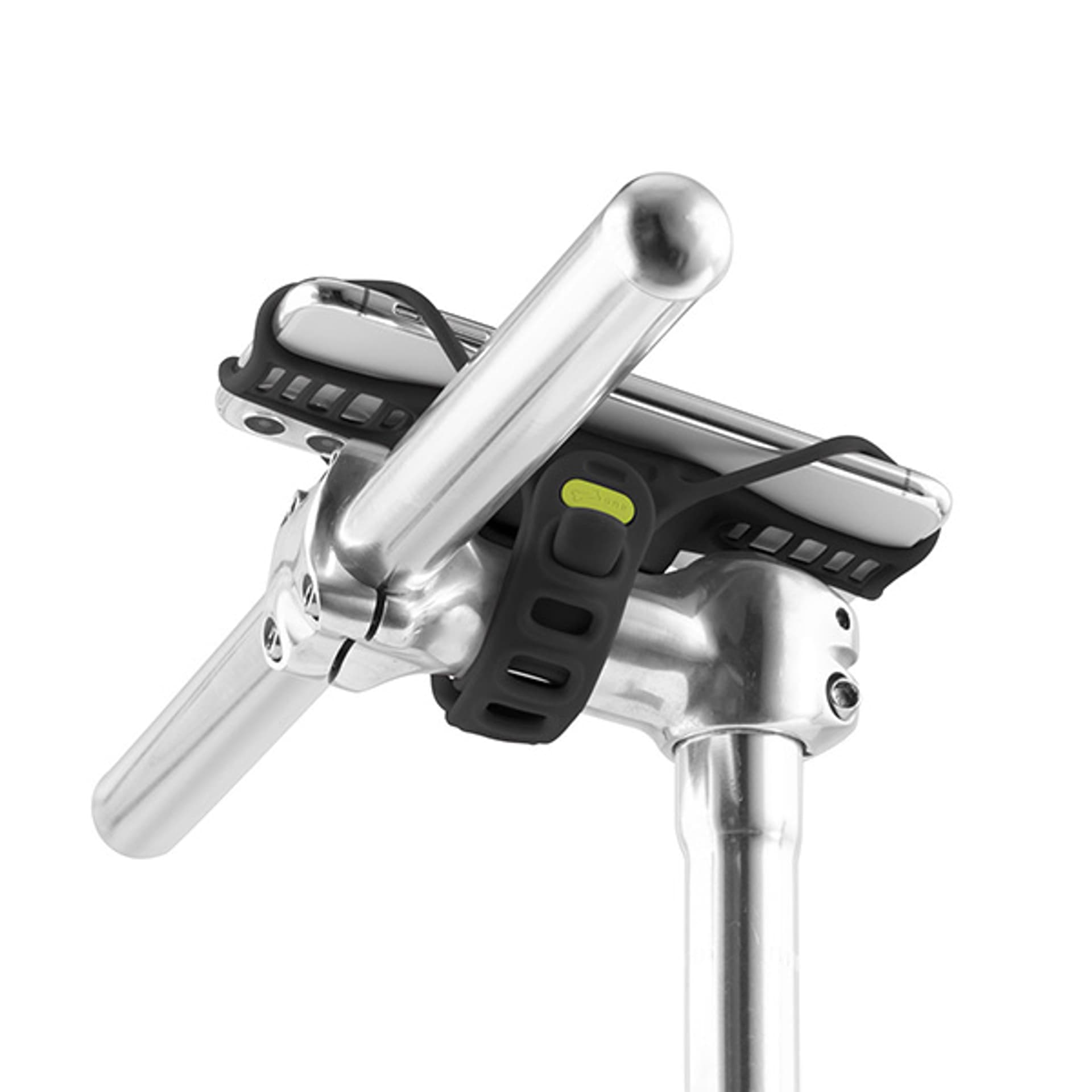 

Uchwyt telefonu komórkowego Bone Bike Tie 3 Pro, na rower, regulowany rozmiar, czarny, 5.8-7.2", silikon, nocowany na trzonku kier