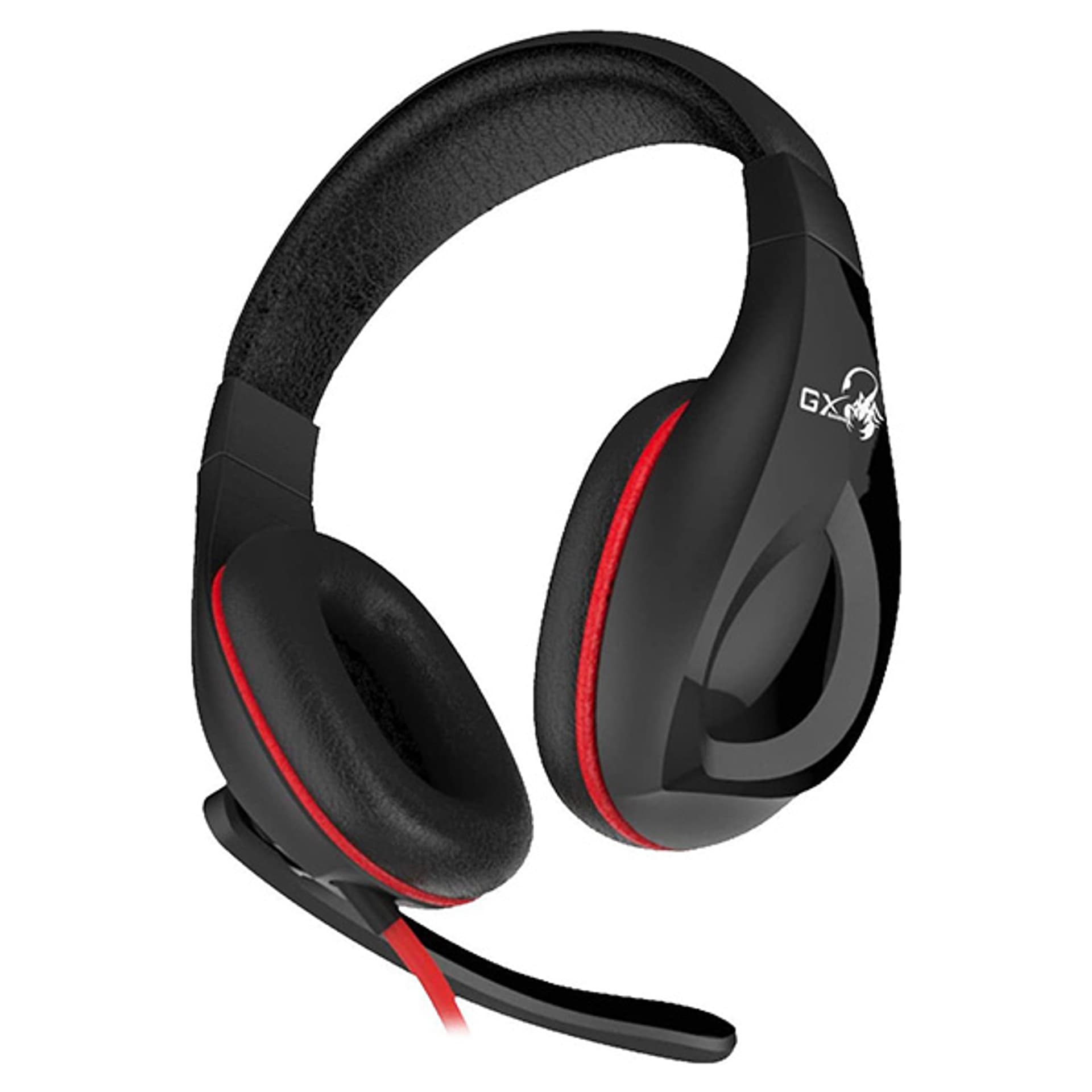 

Genius HS-G560 GX LYCHAS, Gaming Headset, słuchawki z mikrofonem, regulacja głośności, czarno/czerwony, 3.5 mm jack
