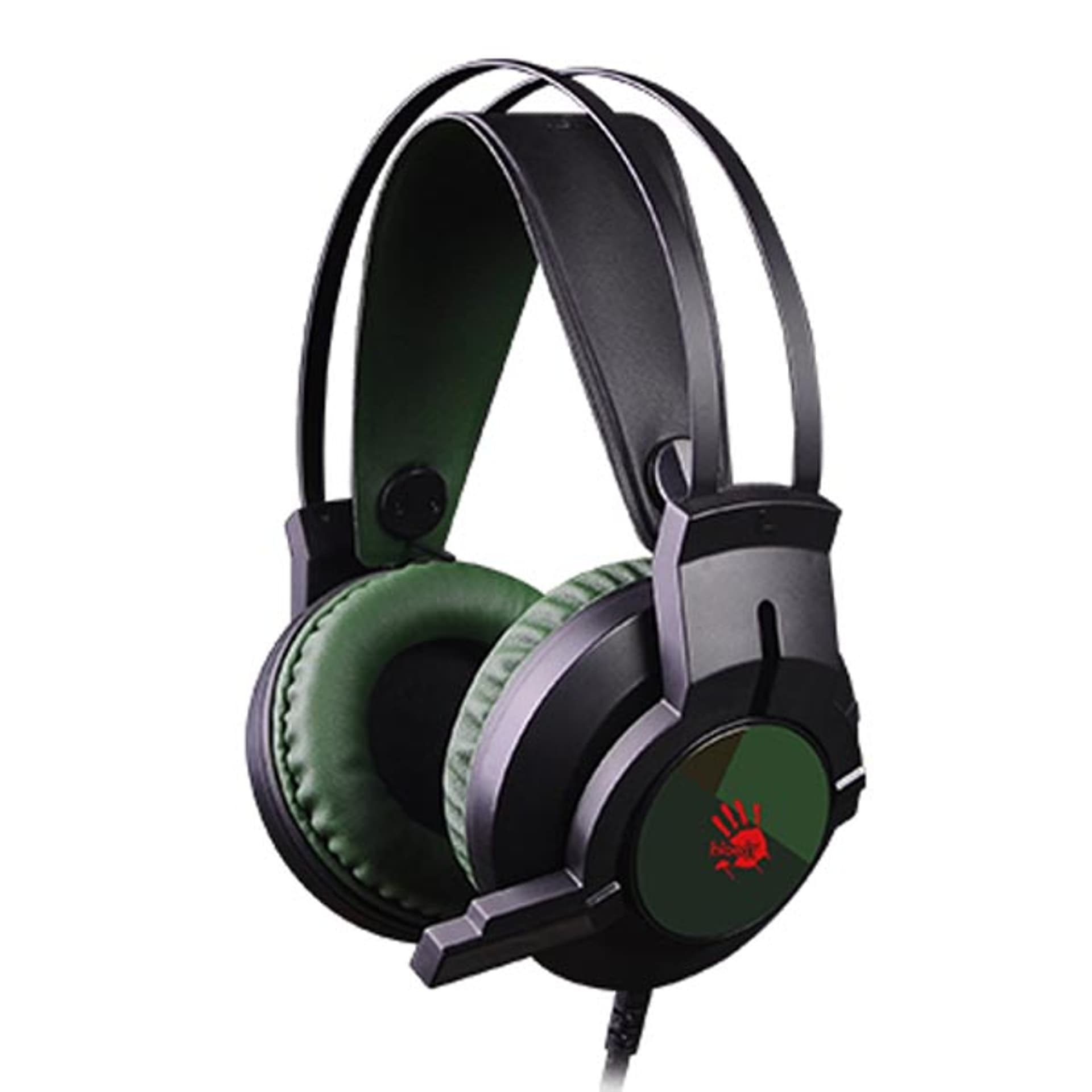 

A4Tech Bloody J437, słuchawki z mikrofonem, regulacja głośności, zielona, 7.1 (virtual), słuchawki, podświetlane typ USB, Virtual)/słuchawki/podświetlane typ us