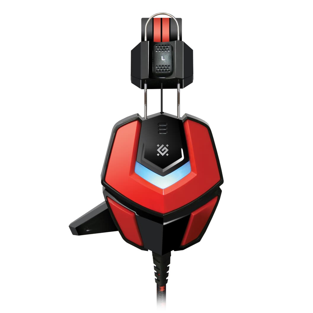

Defender Ridley, Gaming Headset, słuchawki z mikrofonem, regulacja głośności, czarno-czerwona, 2.0, 50 mm przetworniki typ 2x 3.5