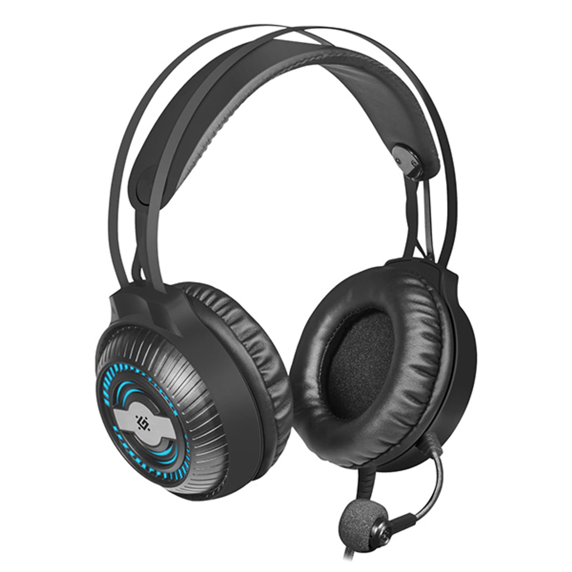 

Defender Stellar, Gaming Headset, słuchawki z mikrofonem, regulacja głośności, czarna, 2.0, 50 mm przetworniki typ 2x 3.5 mm jack