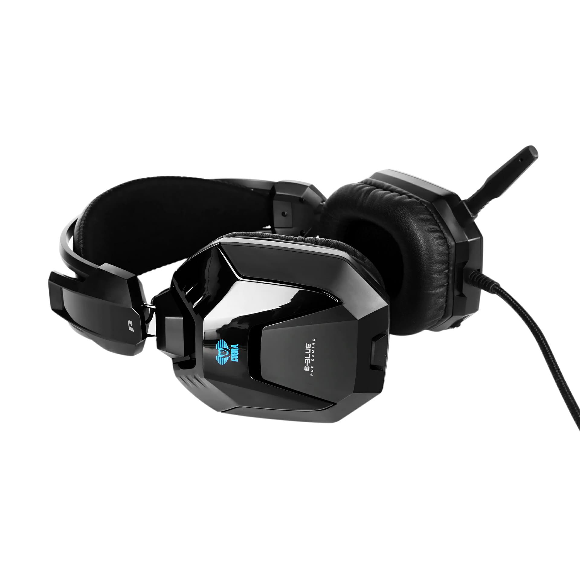 

E-blue Cobra H 948, Gaming Headset, słuchawki z mikrofonem, czarna, 2x 3.5 mm jack
