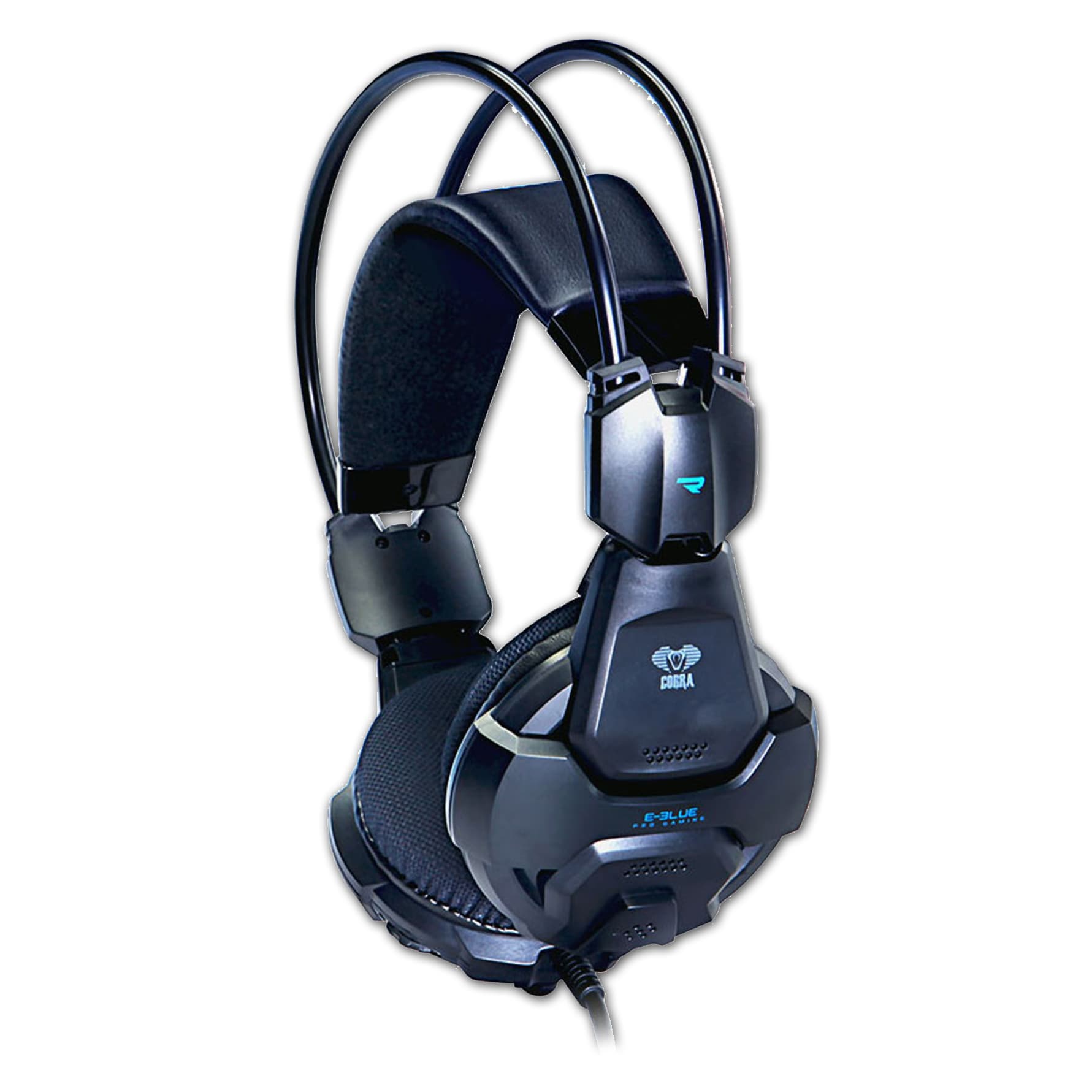 

E-blue Cobra HS, Gaming Headset, słuchawki z mikrofonem, regulacja głośności, czarna, 2x 3.5 mm jack